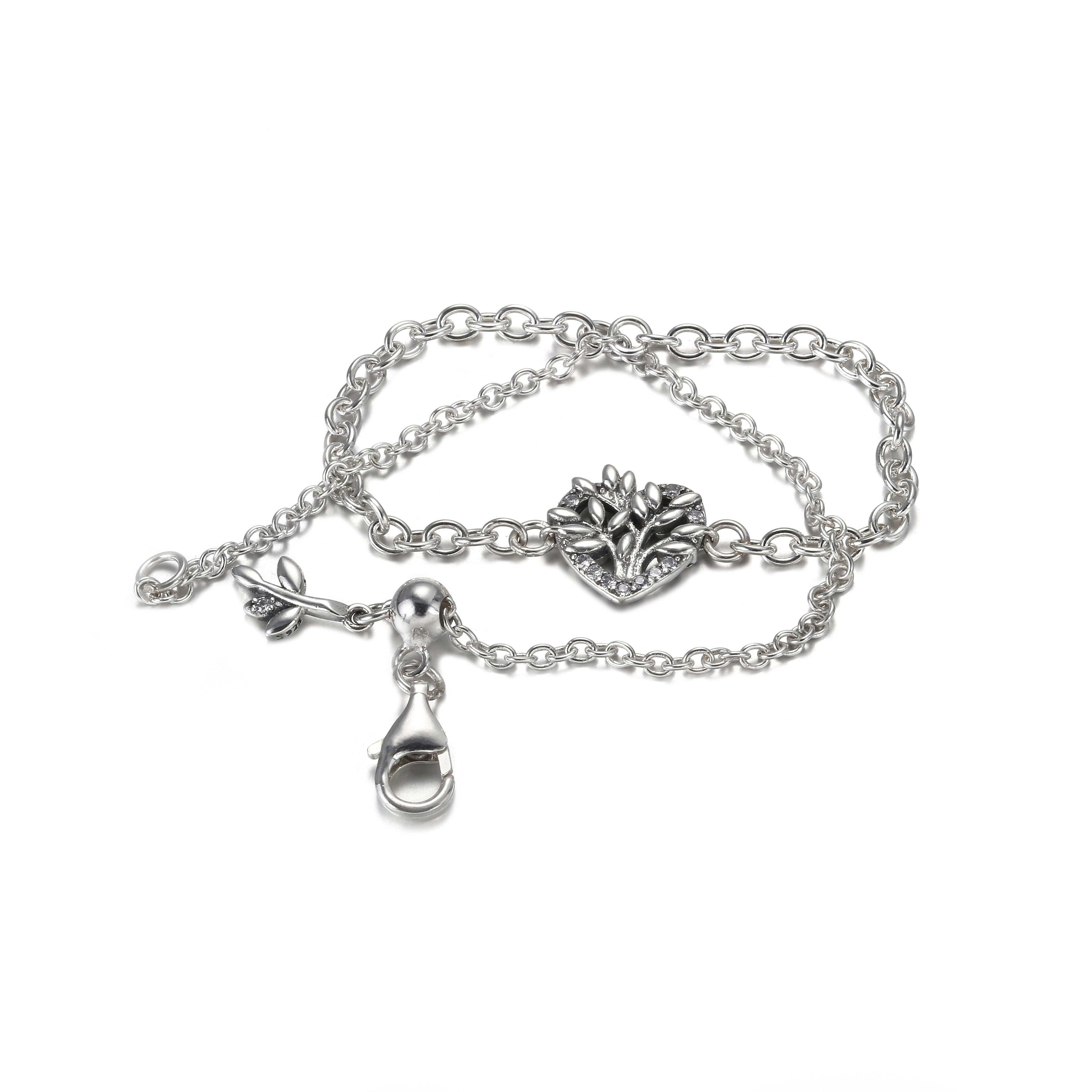 PANDORA Heart Family Tree Chain Bracelet - 599292C01