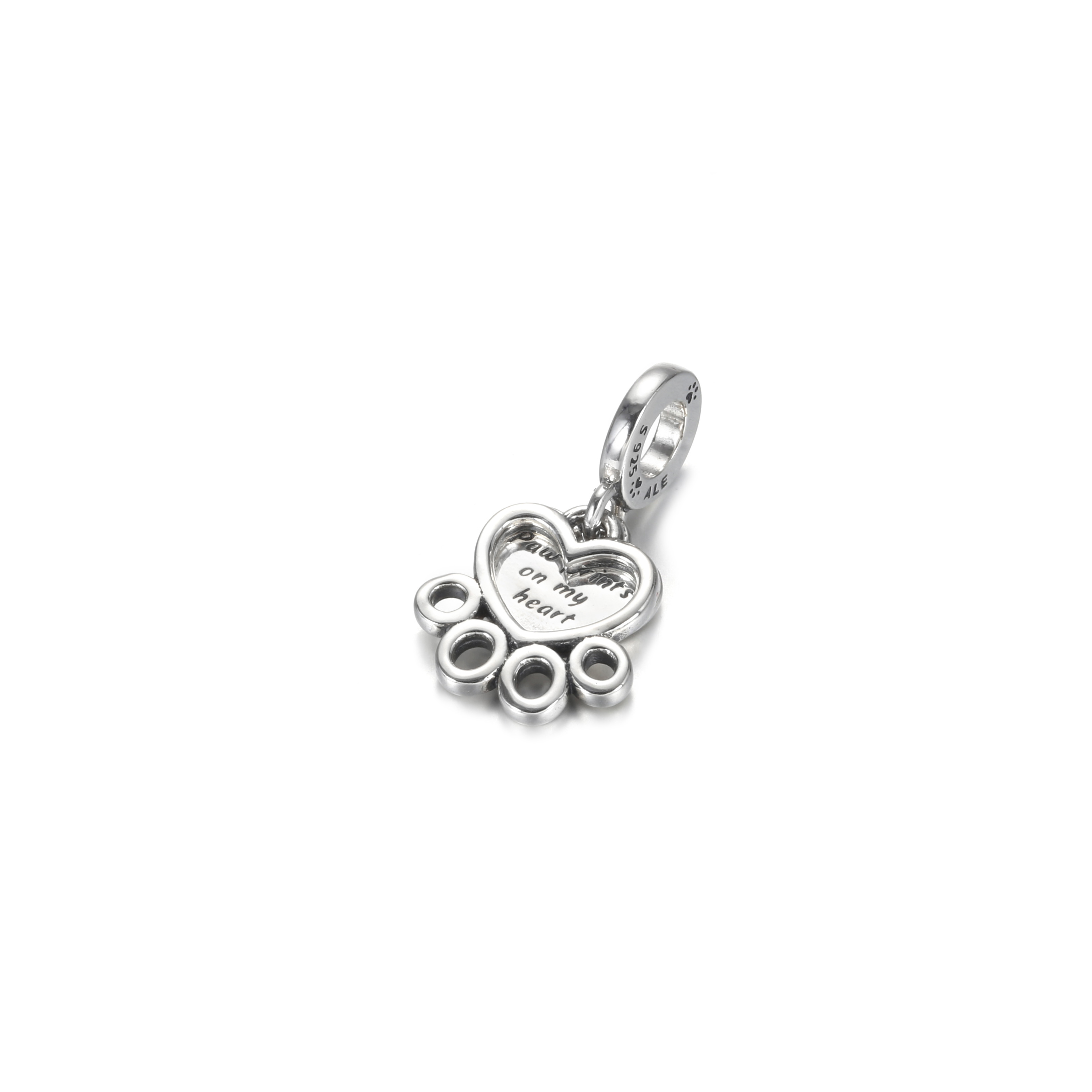 PANDORA Hearts & Paw Print Hangende Bedel - 799360C00