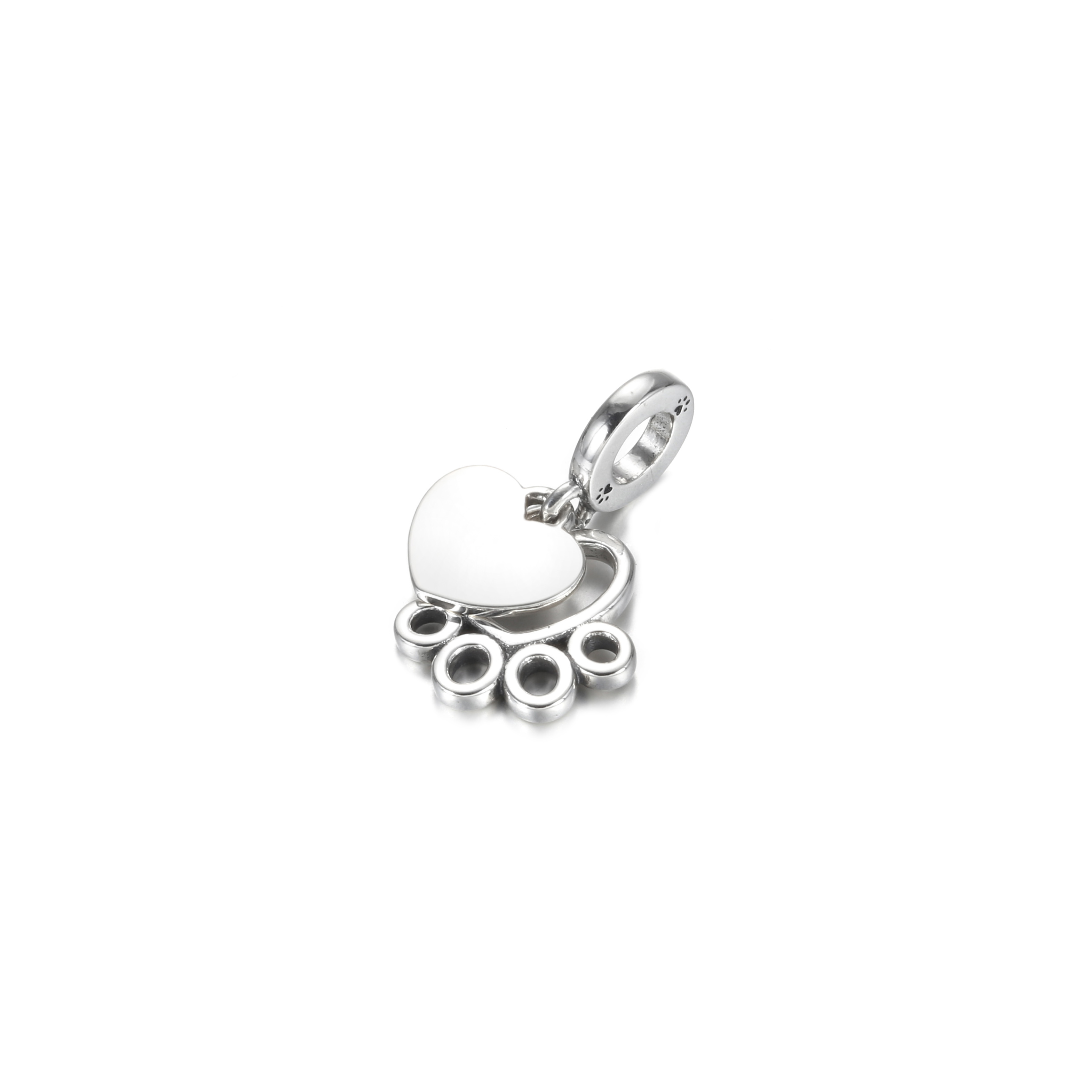 PANDORA Hearts & Paw Print Hangende Bedel - 799360C00