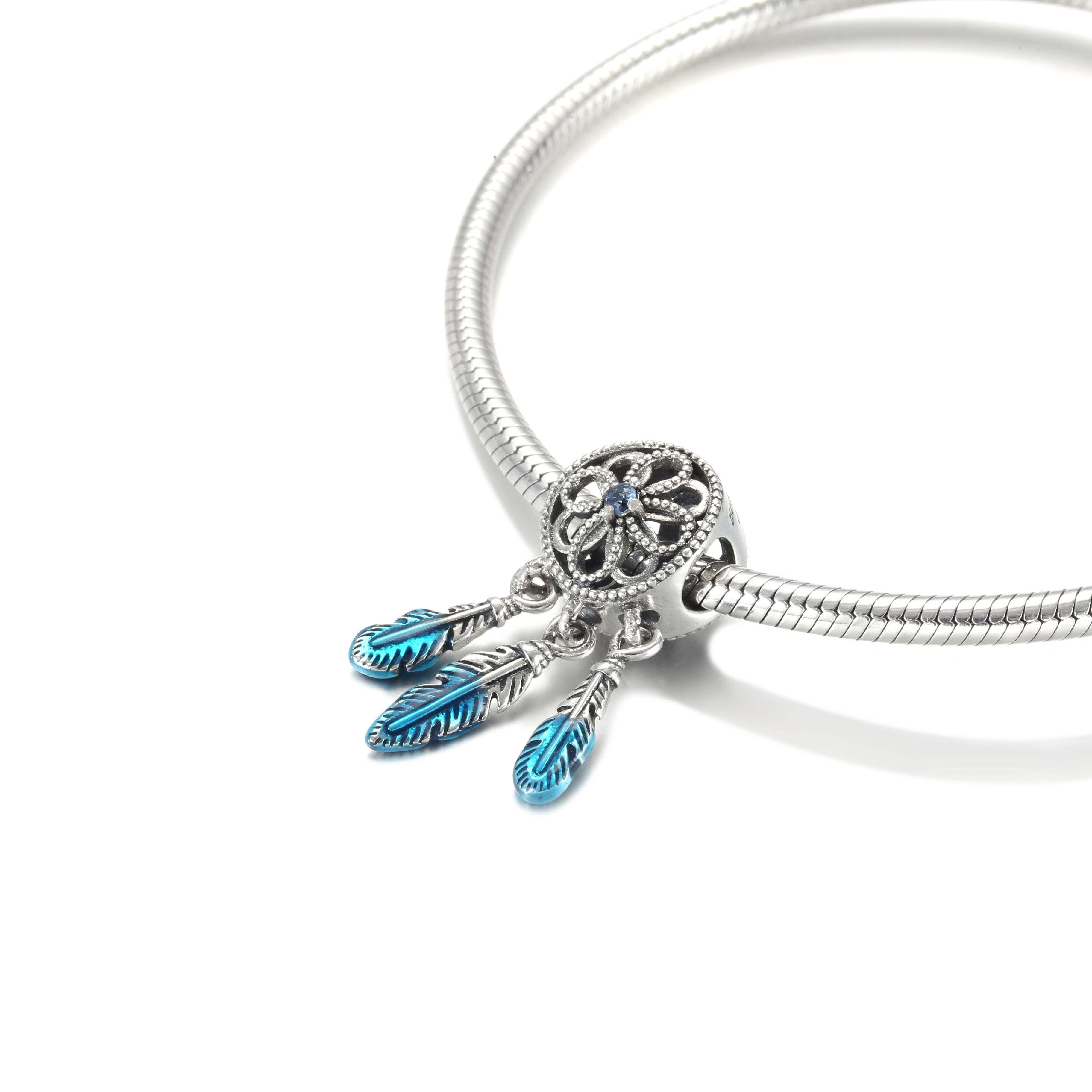 PANDORA Blauwe Dromenvanger Bedel - 799341C01