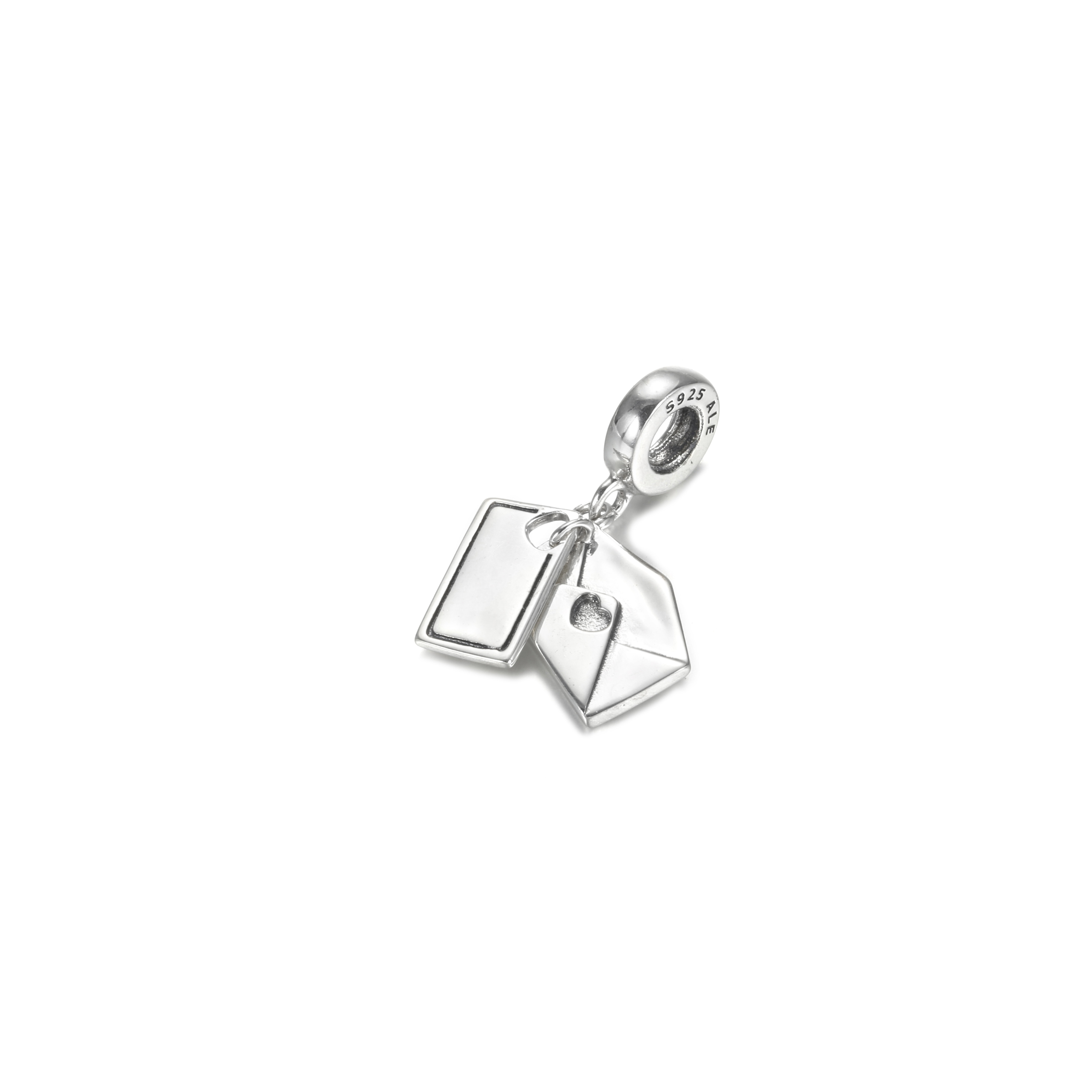 PANDORA Gegraveerde brief en envelop Hangende Bedel - 799274C00