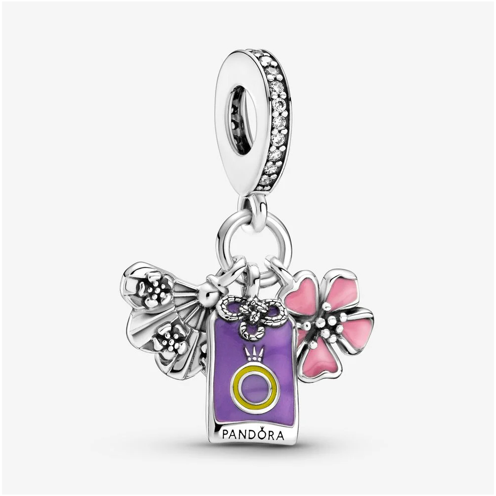 PANDORA Japanse Sakura, Omamori & Fan Hangende Bedel - 799326C01