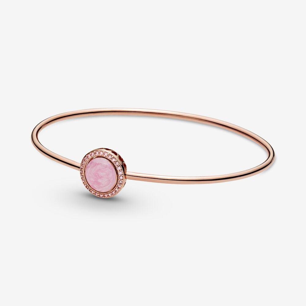 PANDORA Roze Werveling Bangle - 589287C01