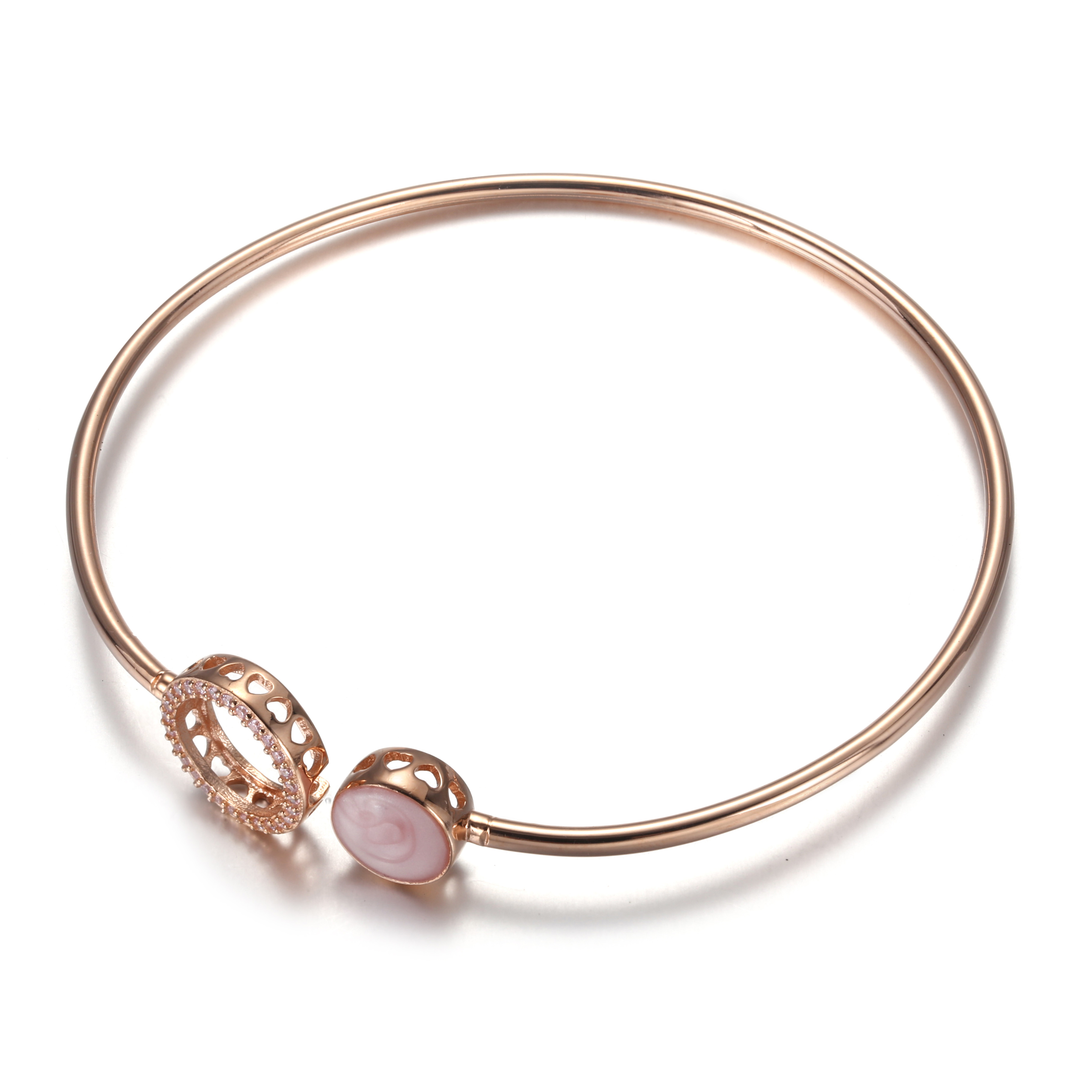 PANDORA Roze Werveling Bangle - 589287C01