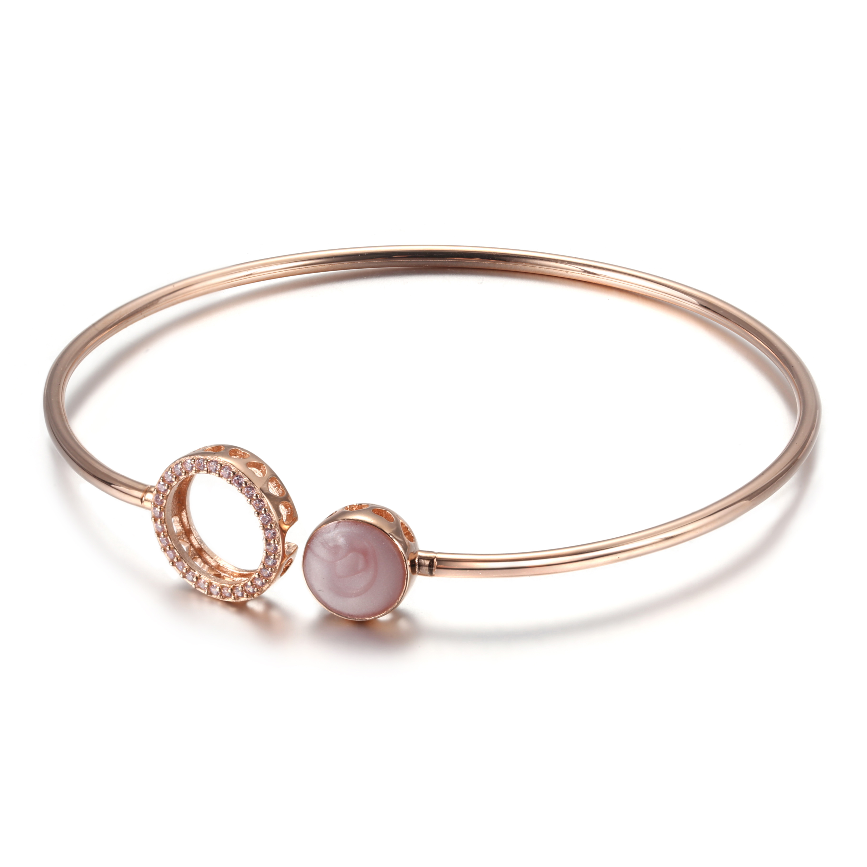 PANDORA Roze Werveling Bangle - 589287C01