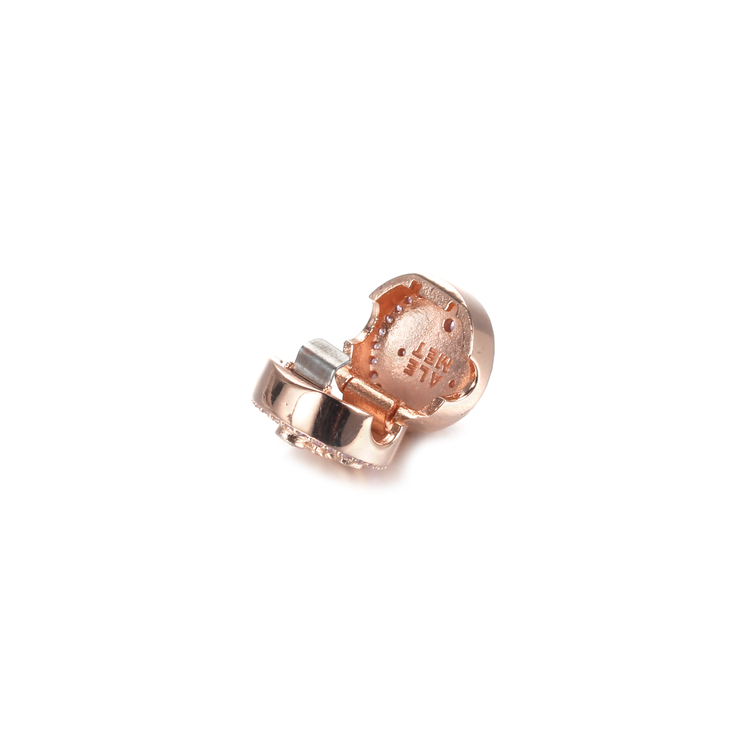 PANDORA Sprankelend roze anker Clip Bedel - 789019C01