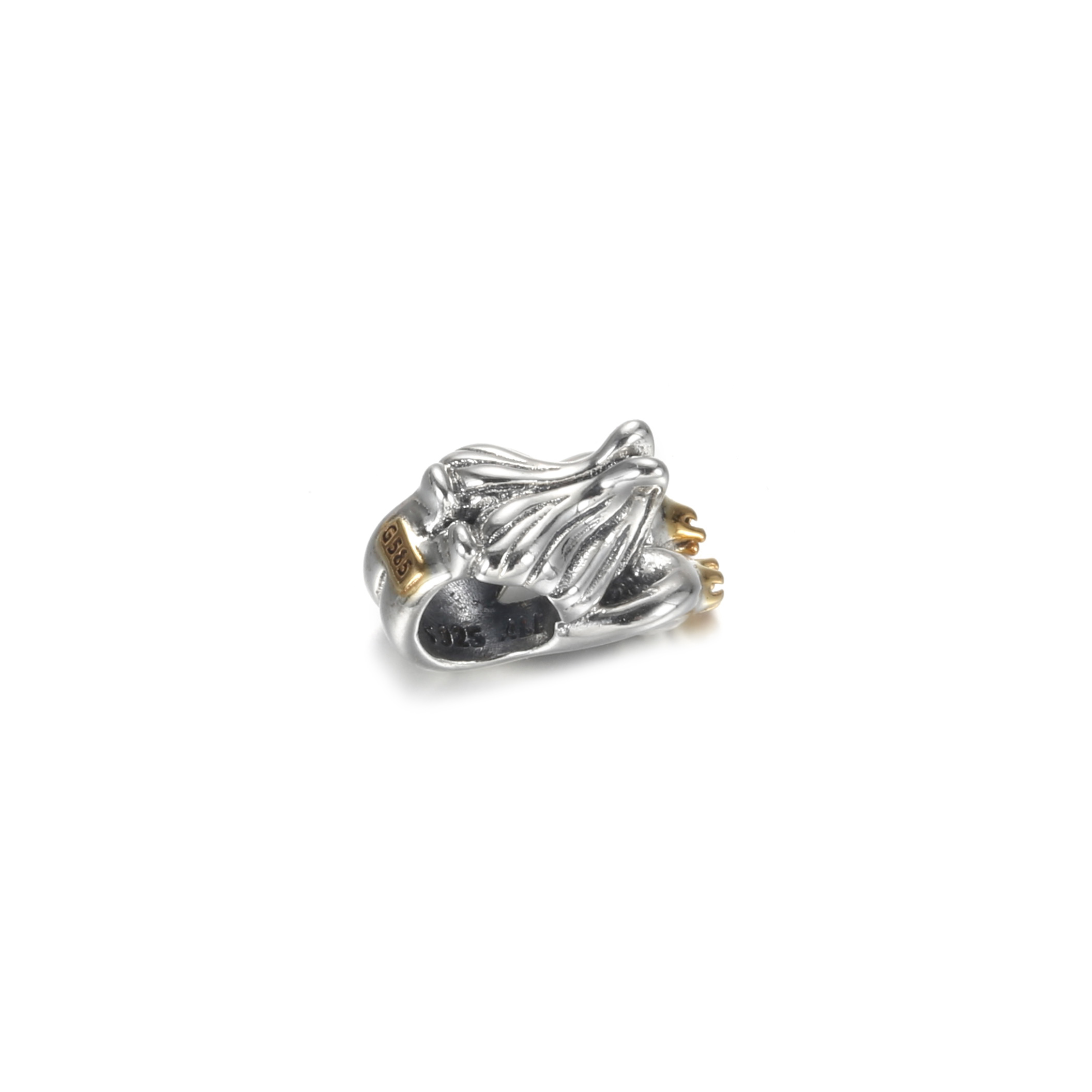 PANDORA Two-tone Swans & Heart Bedel