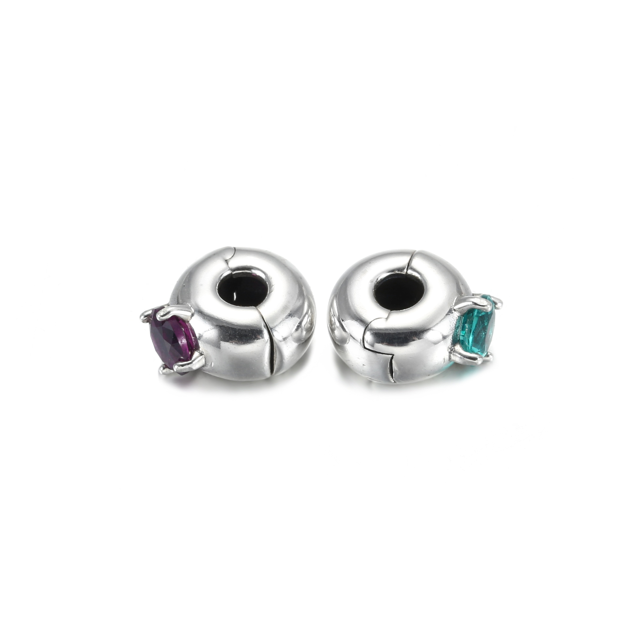 Purple Round Solitaire Clip Bedel 799204c02