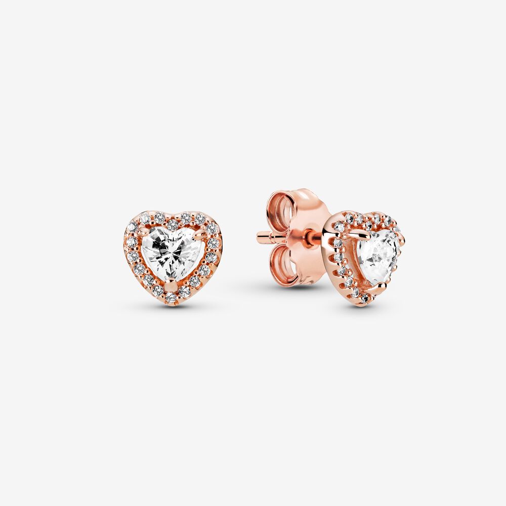 Sparkling Elevated Heart Stud Earrings 288427c01