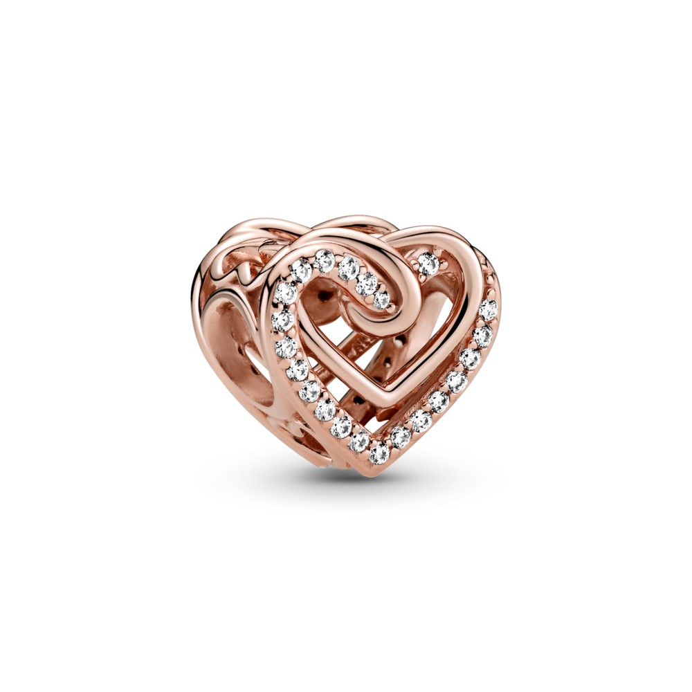 PANDORA Sparkling Entwined Hearts Bedel - 789270C01