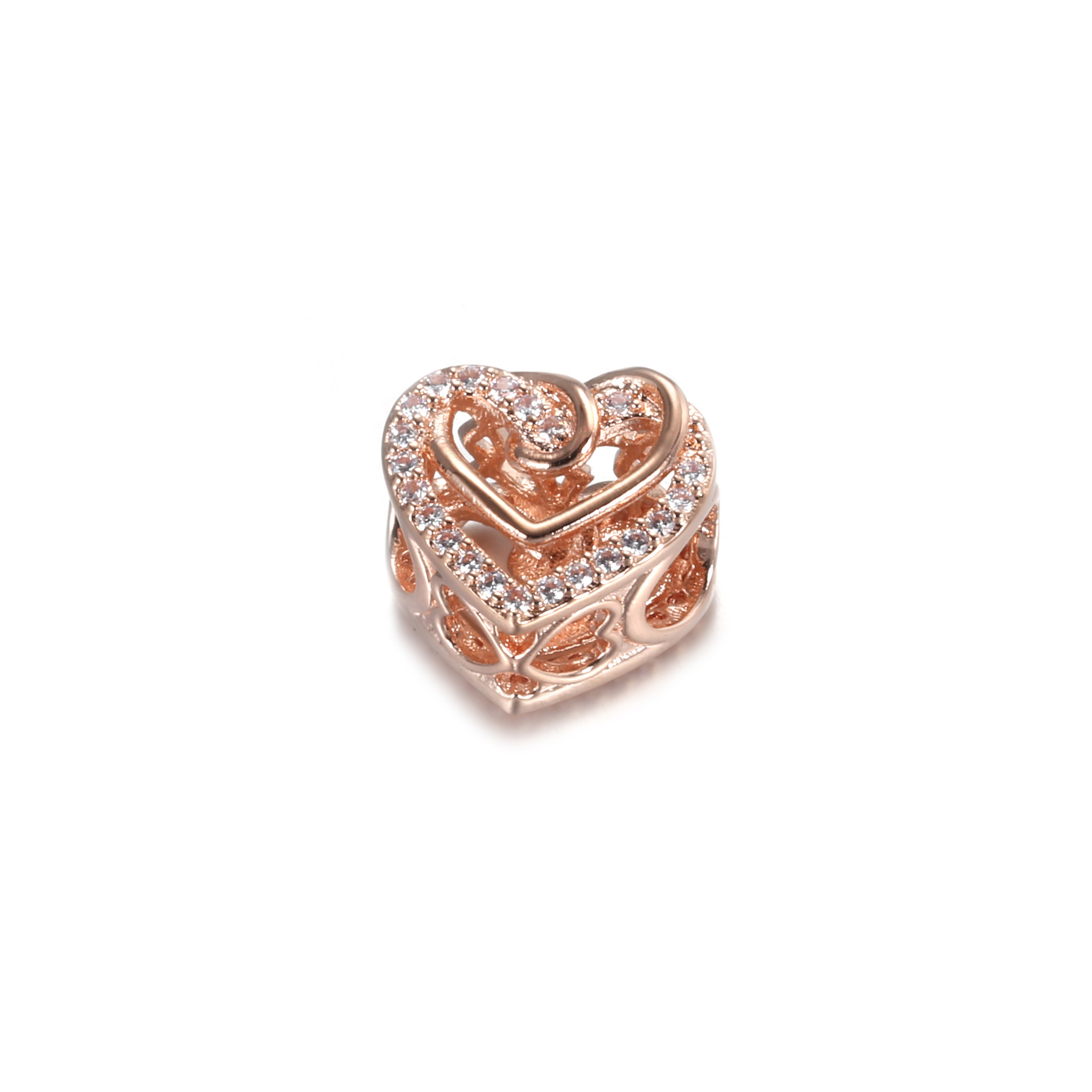 PANDORA Sparkling Entwined Hearts Bedel - 789270C01