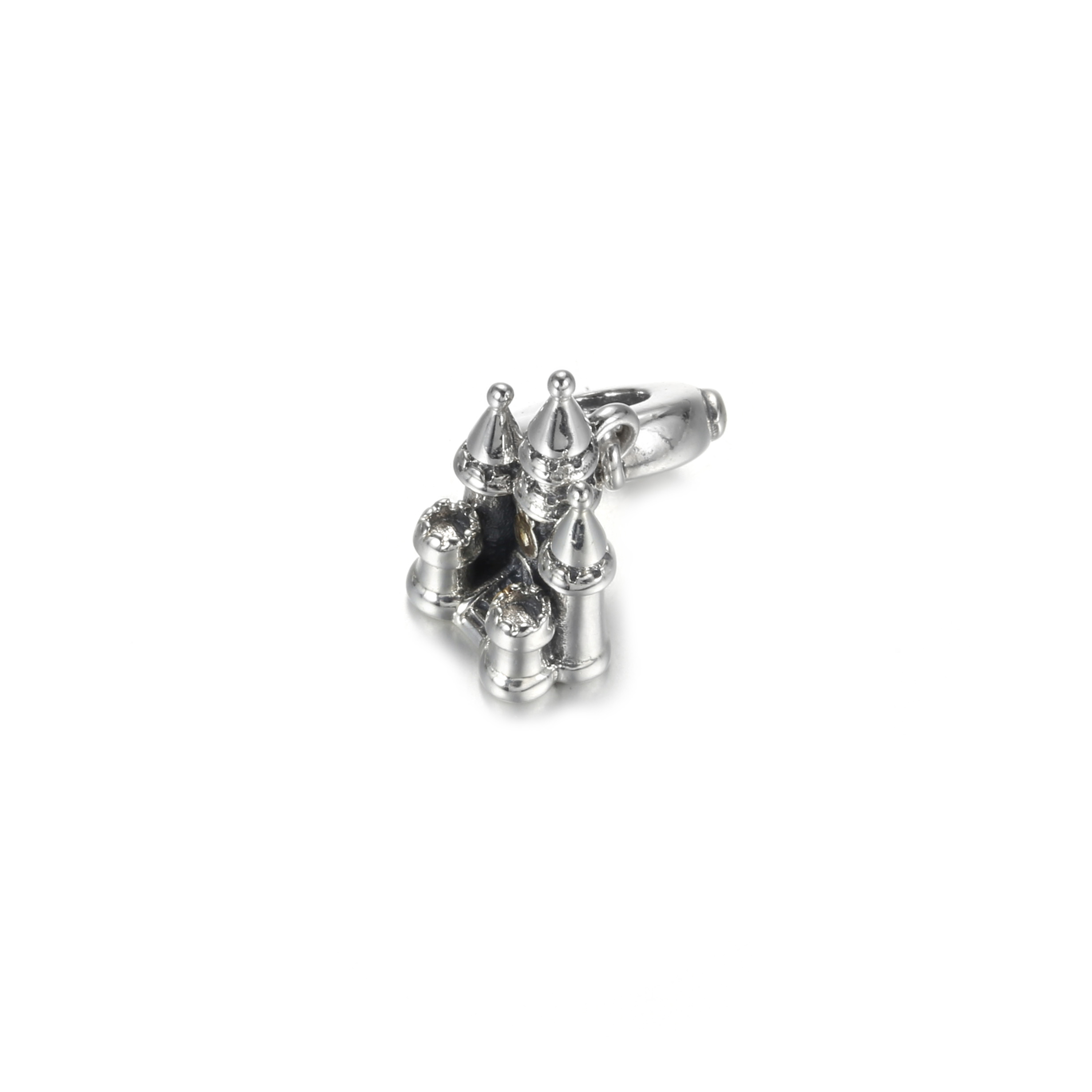 PANDORA Two-tone Castle Hangende Bedel - 799337C00