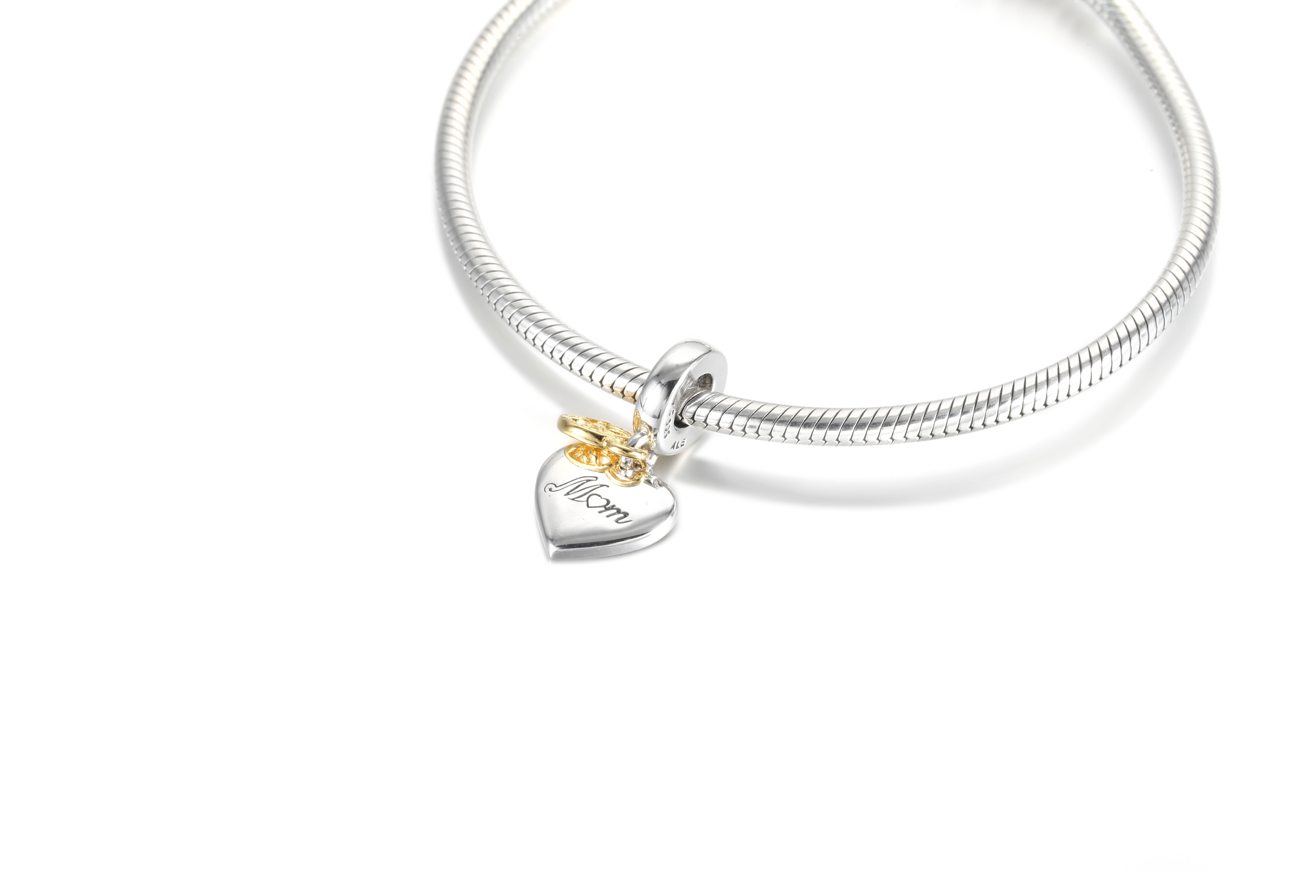 PANDORA Two-tone Family Tree & Heart Hangende Bedel - 799366C00