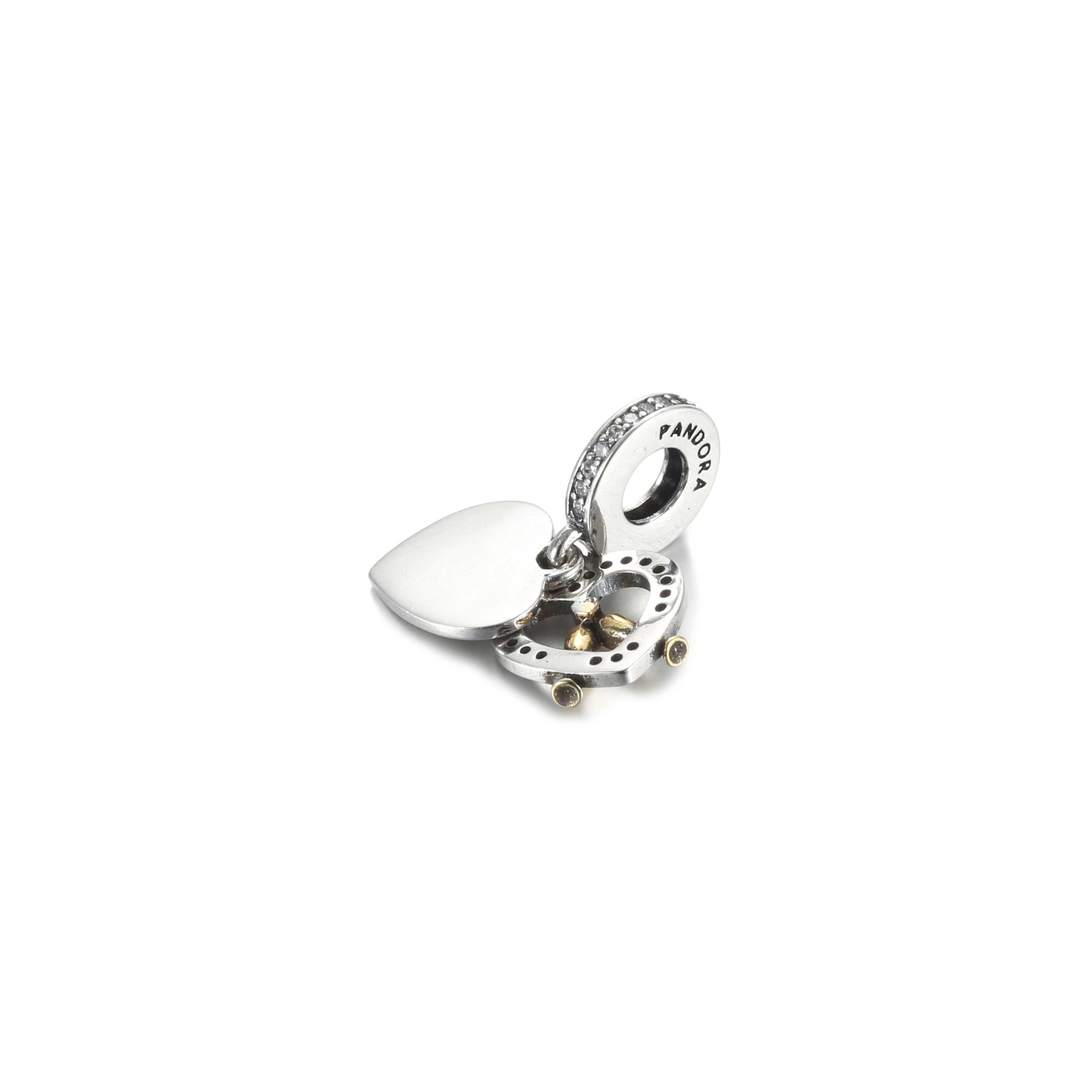 PANDORA Two-tone Happy Anniversary Hangende Bedel - 799322C01