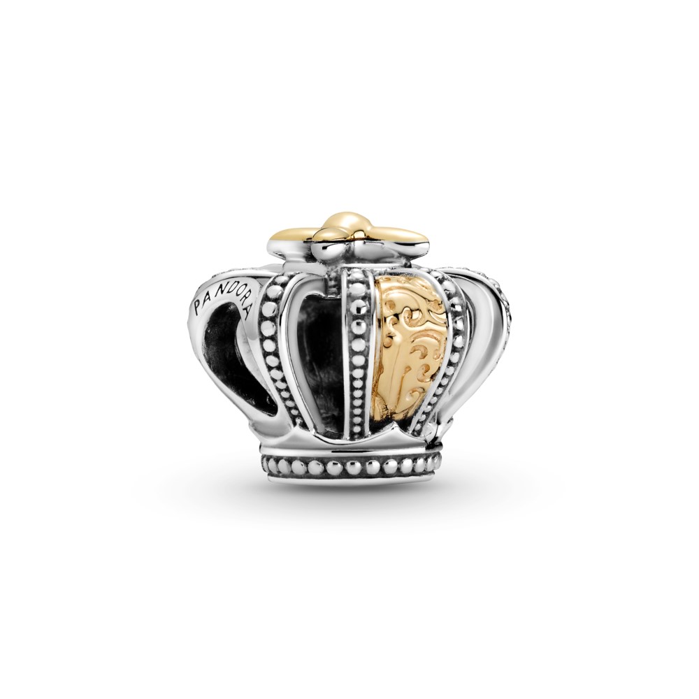 PANDORA Two-tone Regal Crown Bedel - 799340C00