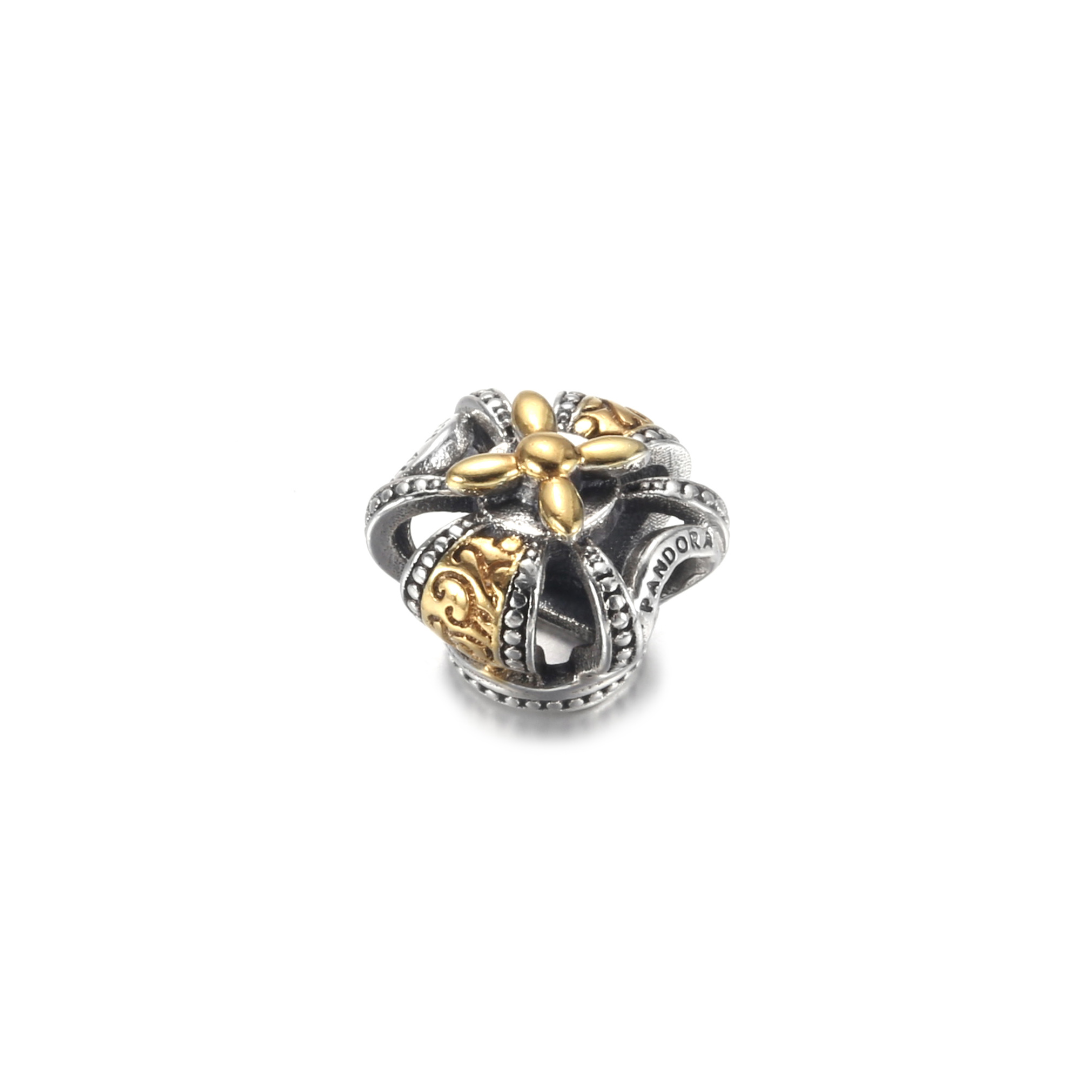 PANDORA Two-tone Regal Crown Bedel - 799340C00