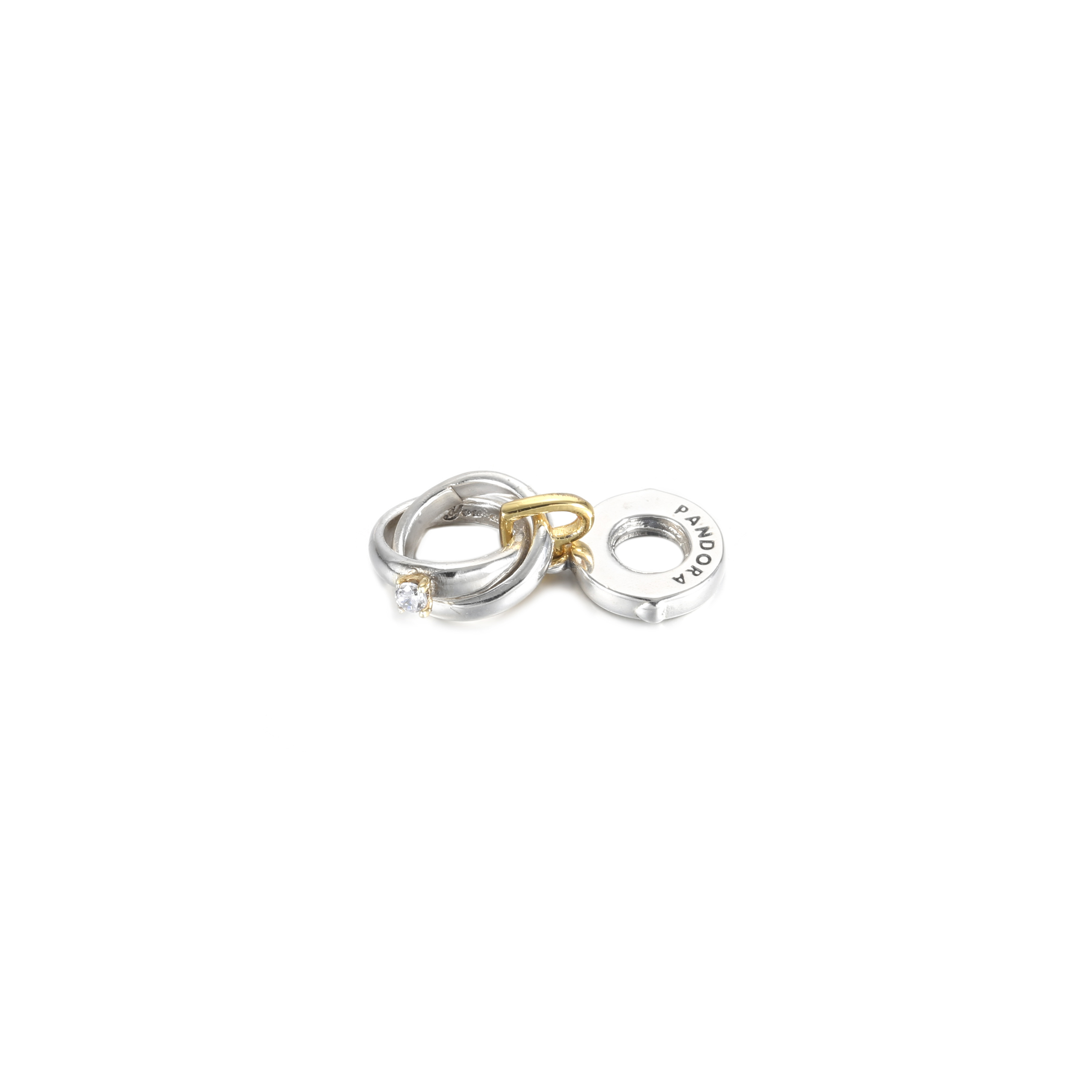 Two tone Wedding Rings Hangende Bedel 799319c01