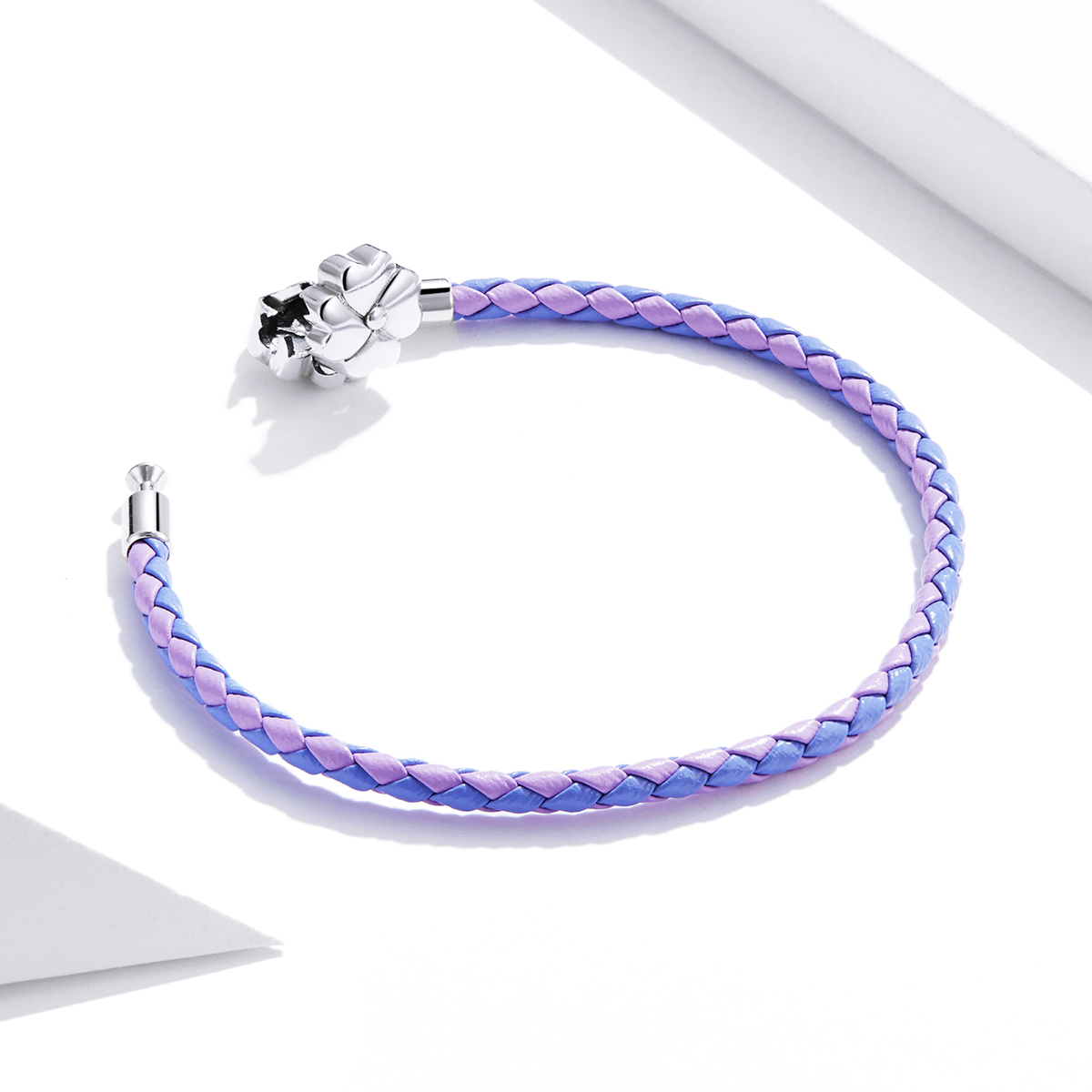 Pandora Style Klavertje vier Leren armband - SCB214