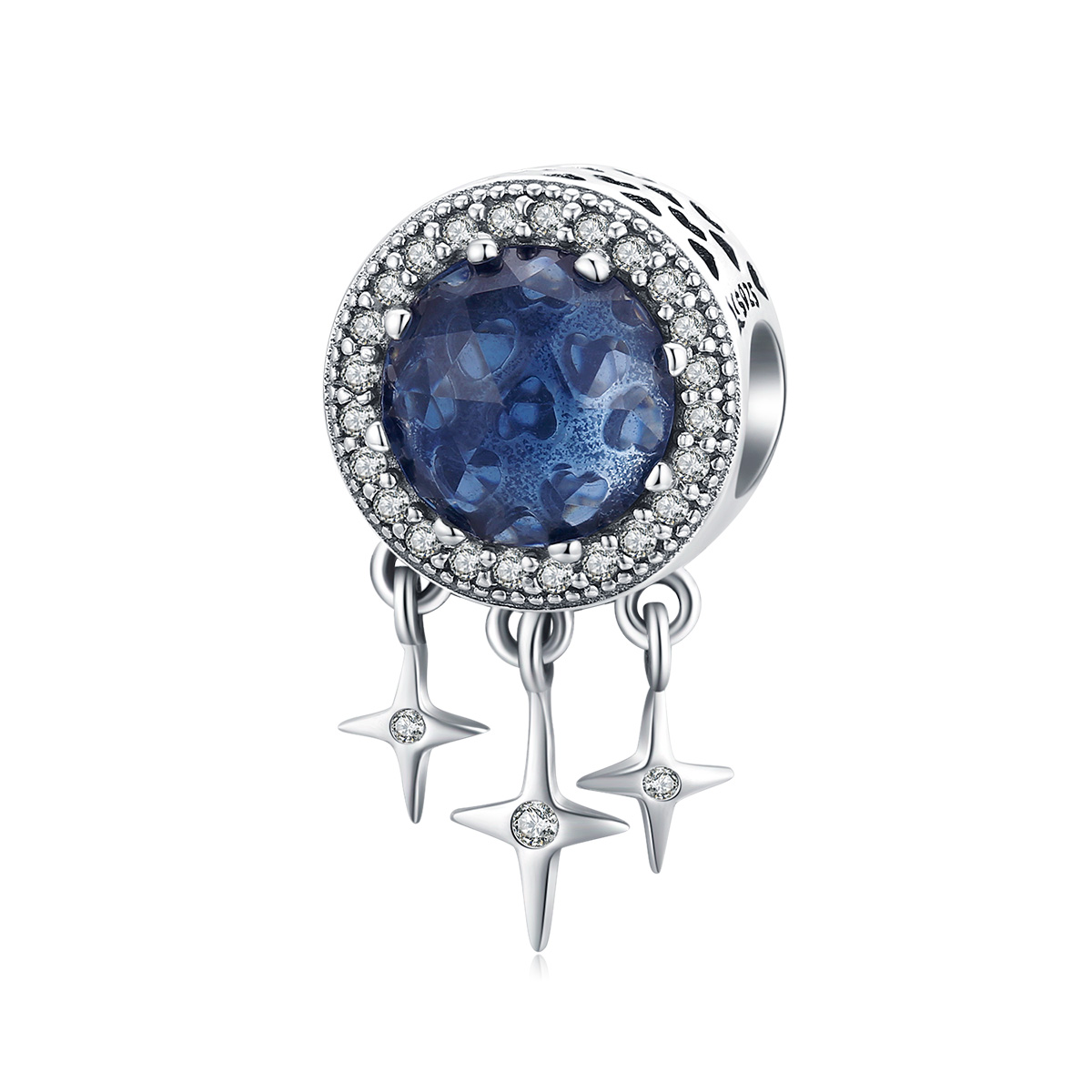 Pandora Style Blauwe ster Bedel - SCC1432