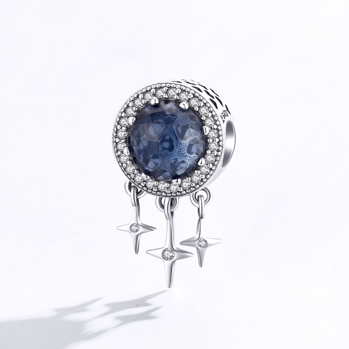 Pandora Style Blauwe ster Bedel - SCC1432