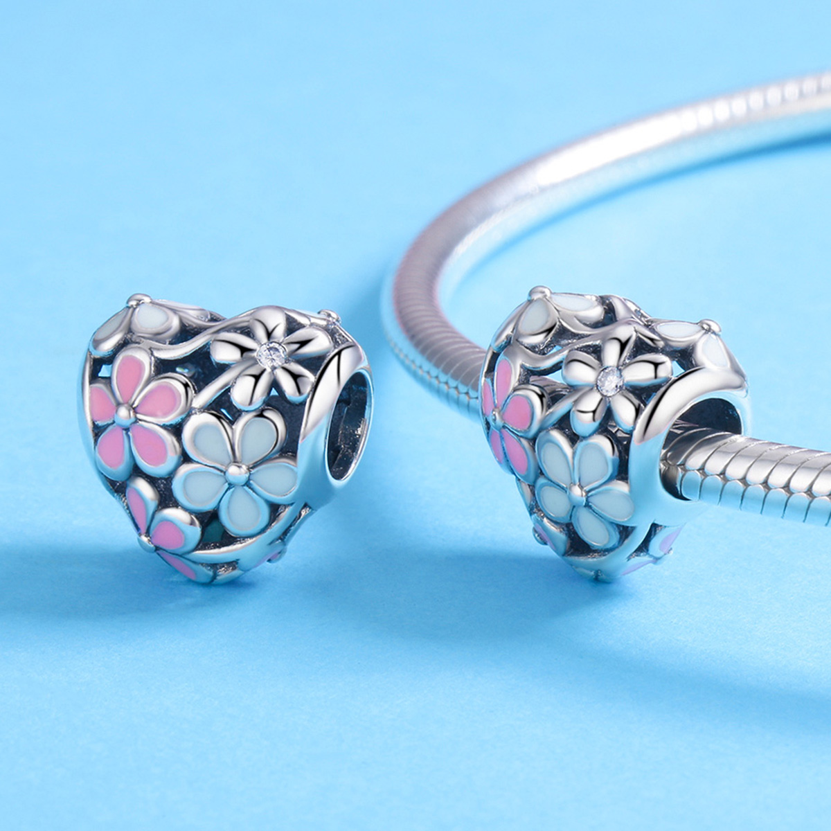 Pandora Style bloemen zegen Bedel - SCC761