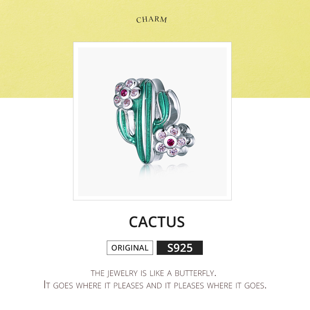 Pandora Style Cactus Bedel - BSC261