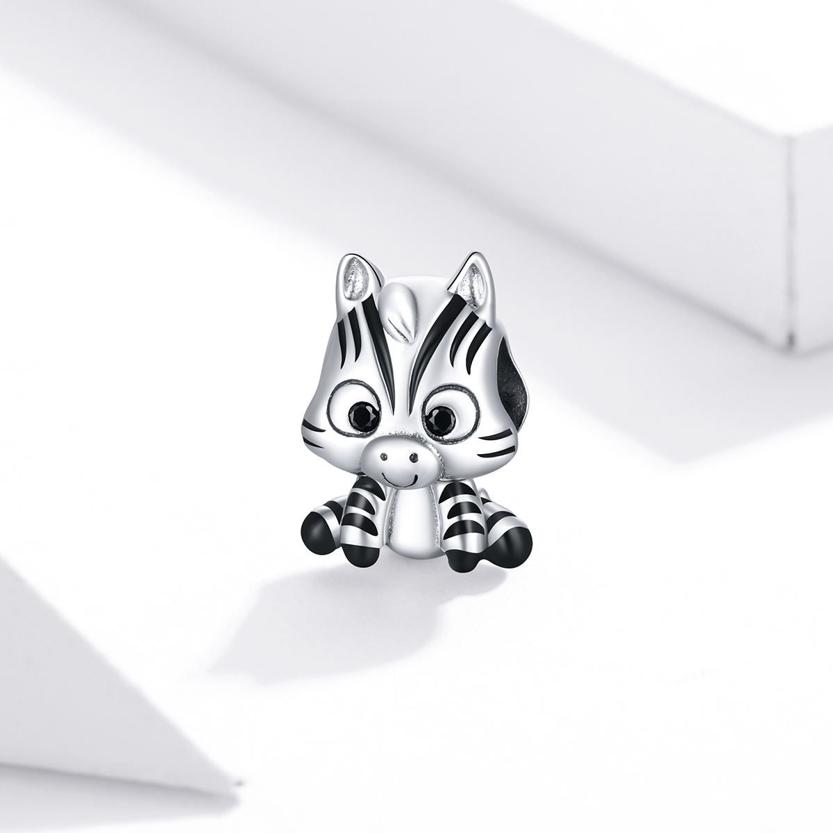 Pandora Style Cartoon Zebra Bedel - BSC387