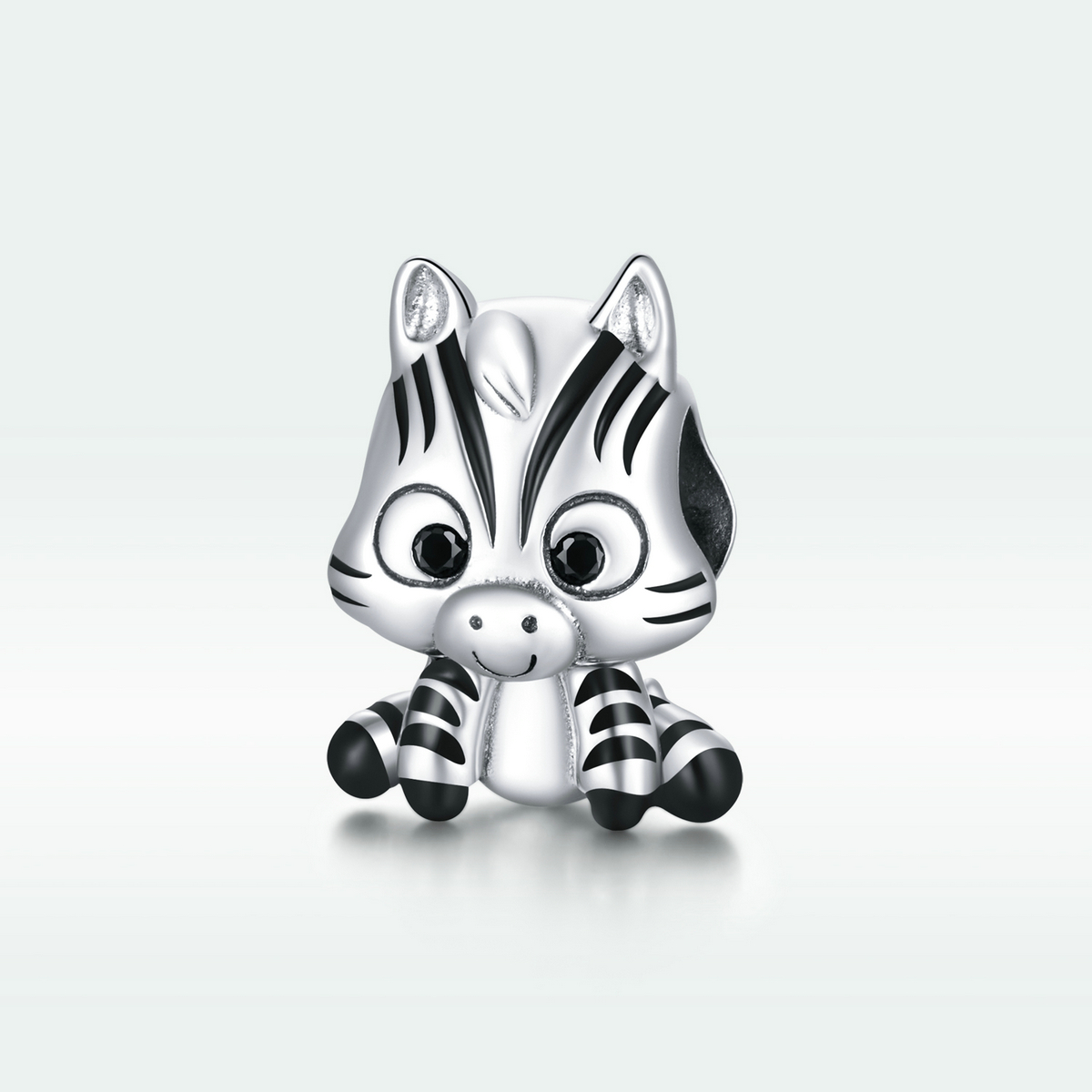 Pandora Style Cartoon Zebra Bedel - BSC387