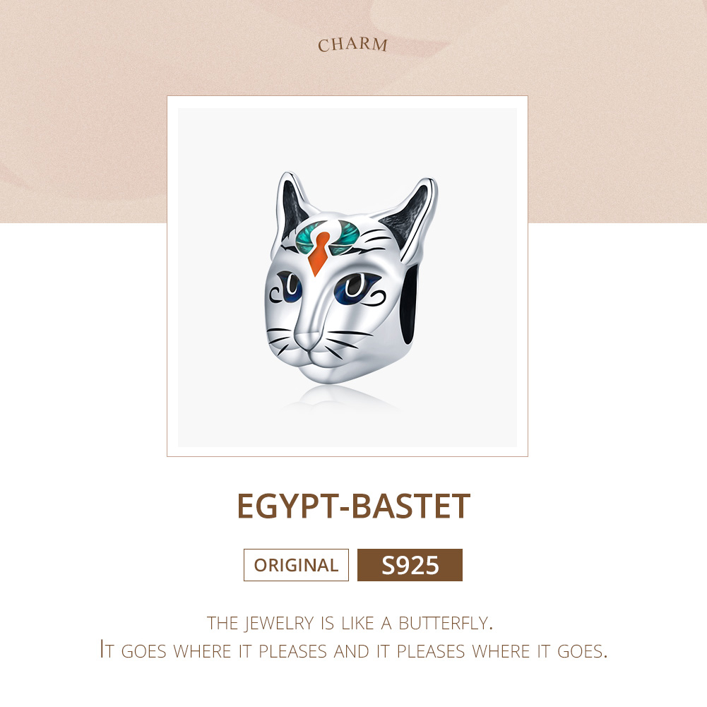 Pandora Style Egypte - Cat God Besti Bedel - SCC1859