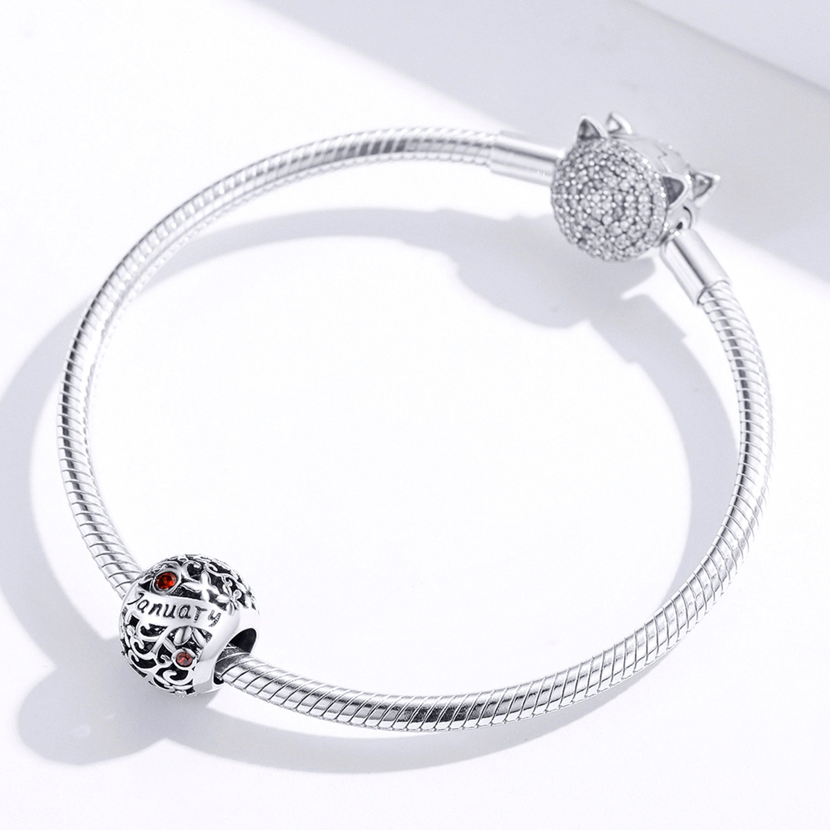 Pandora Style Geboortesteen januari Bedel - SCC1385-1