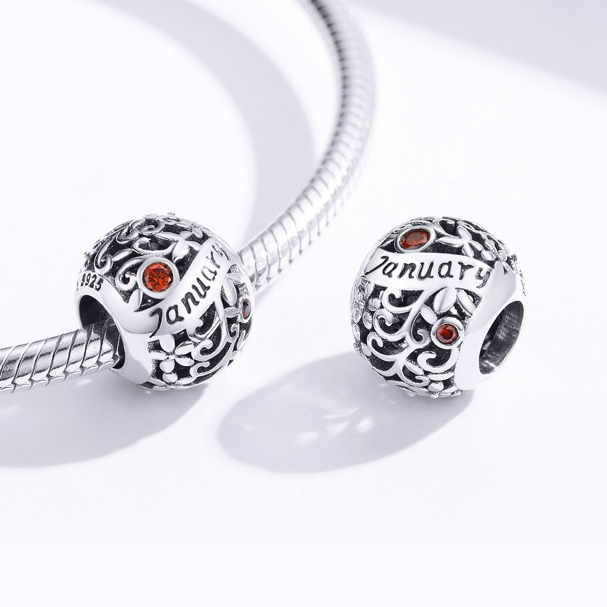 Pandora Style Geboortesteen januari Bedel - SCC1385-1