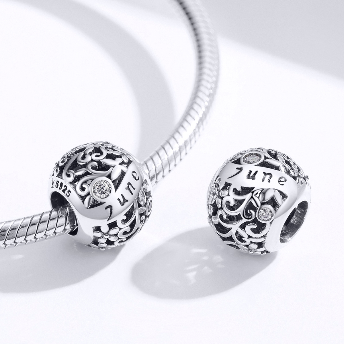 Pandora Style Geboortesteen juni Bedel - SCC1385-6