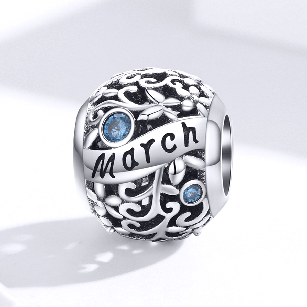 Pandora Style Geboortesteen maart Bedel - SCC1385-3