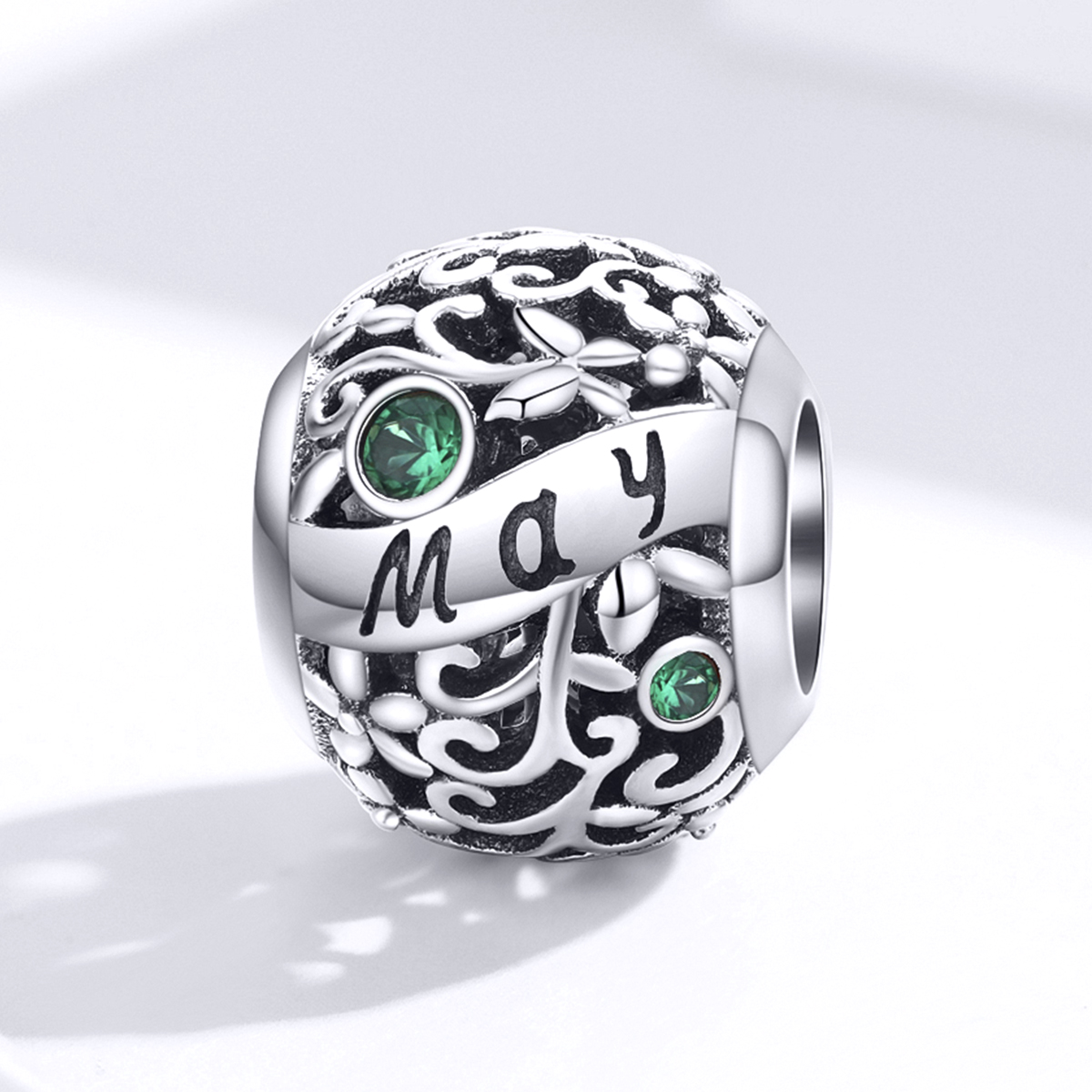 Pandora Style Geboortesteen mei Bedel - SCC1385-5