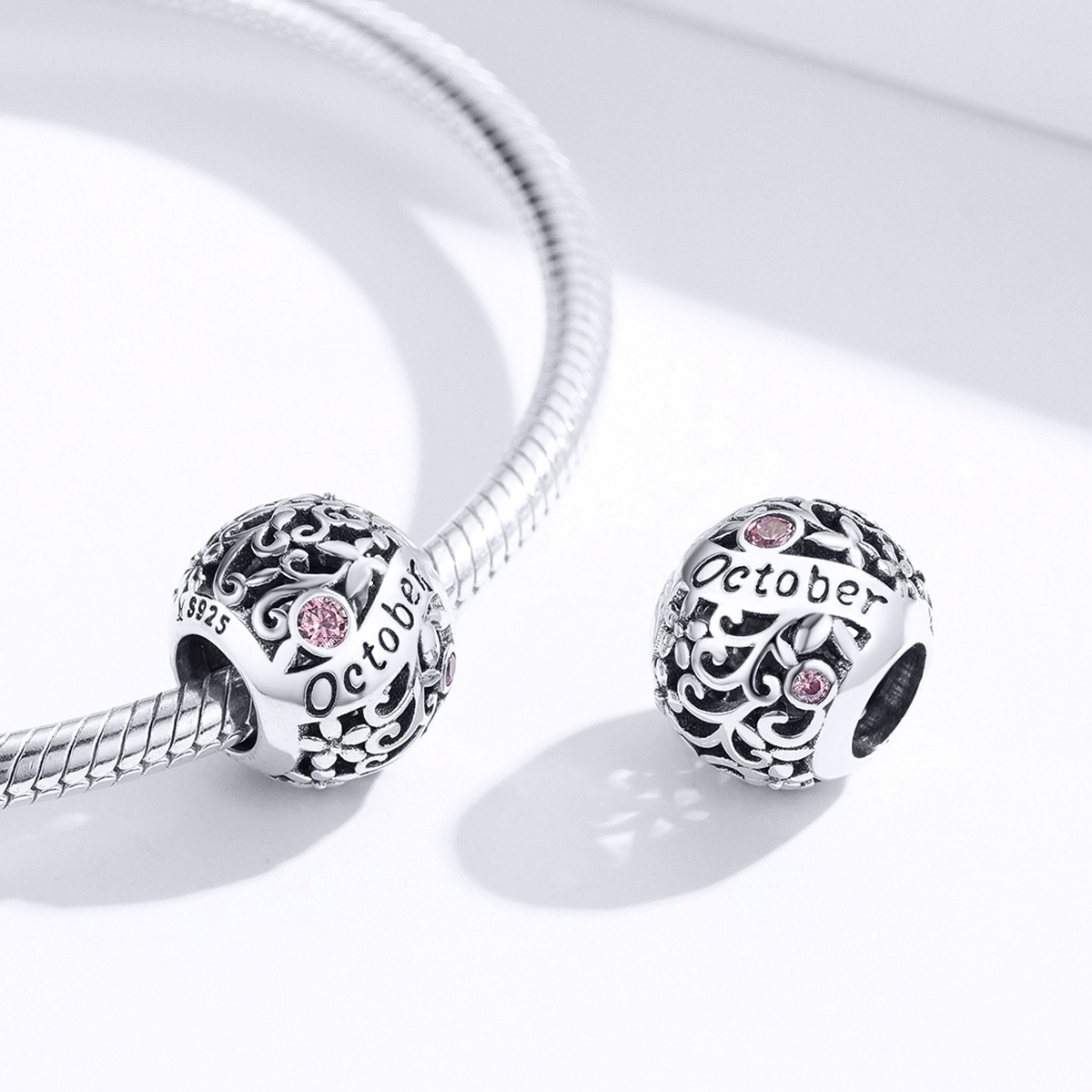 Pandora Style Geboortesteen oktober Bedel - SCC1385-10