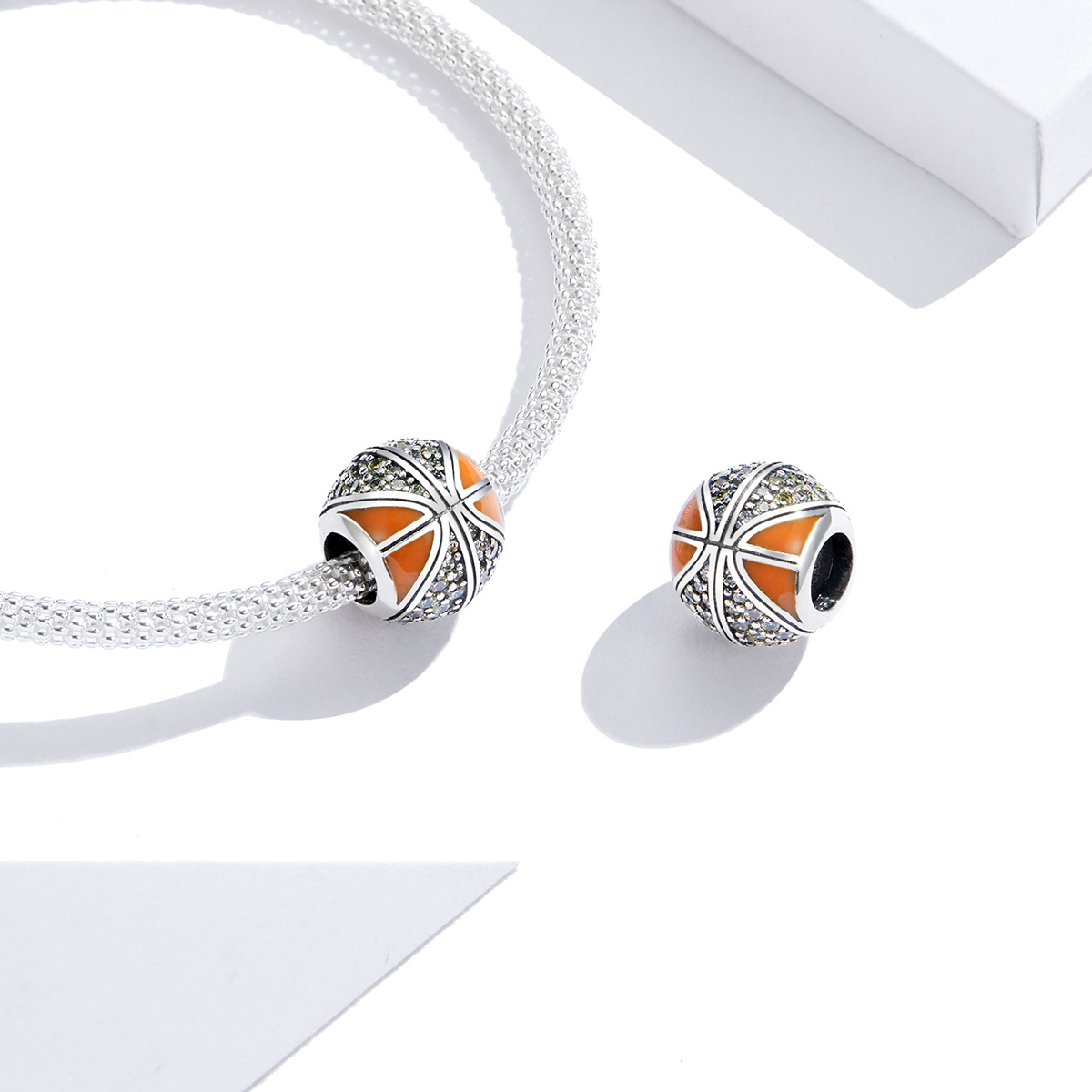 Pandora Style Geest van basketbal Bedel - SCC1506