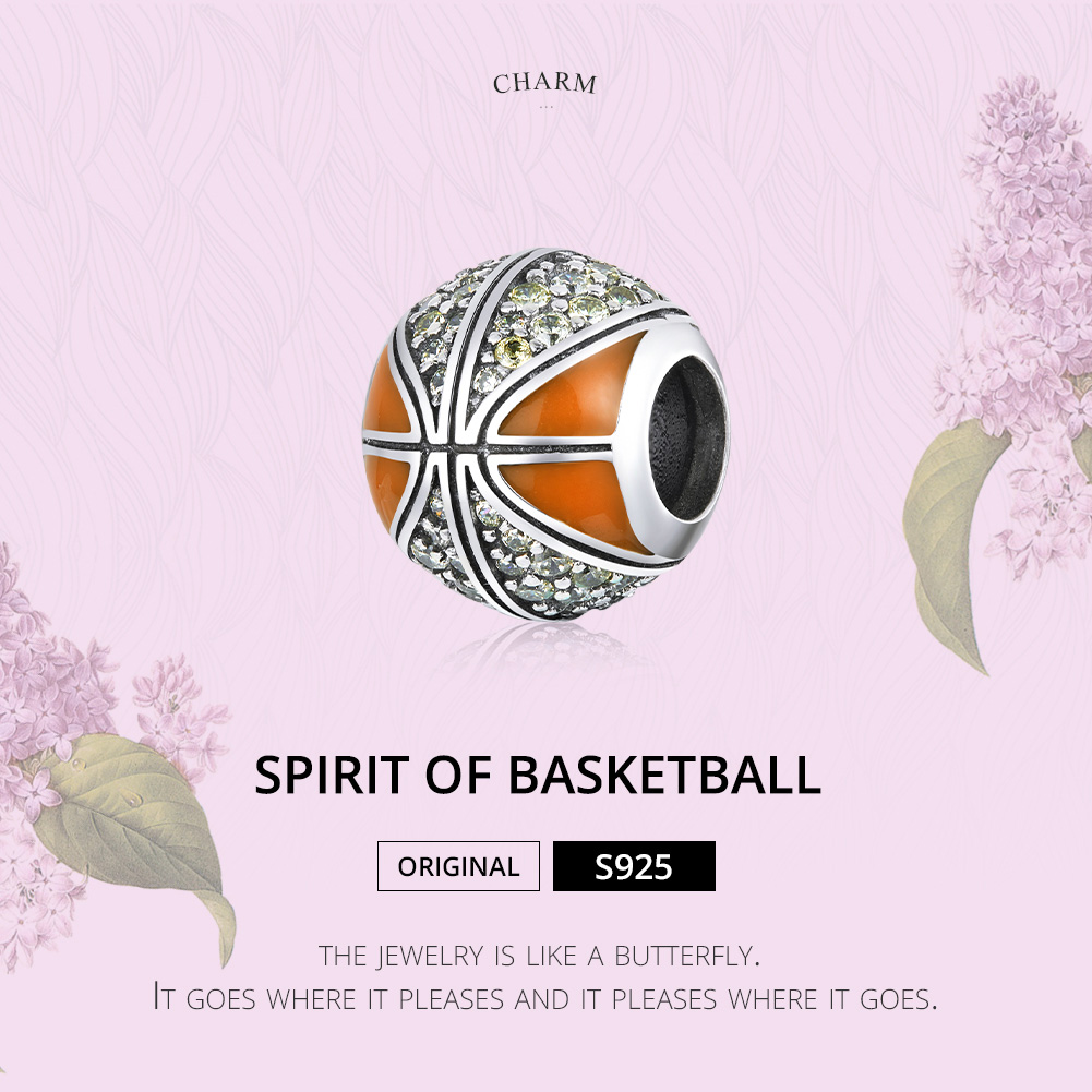 Pandora Style Geest van basketbal Bedel - SCC1506