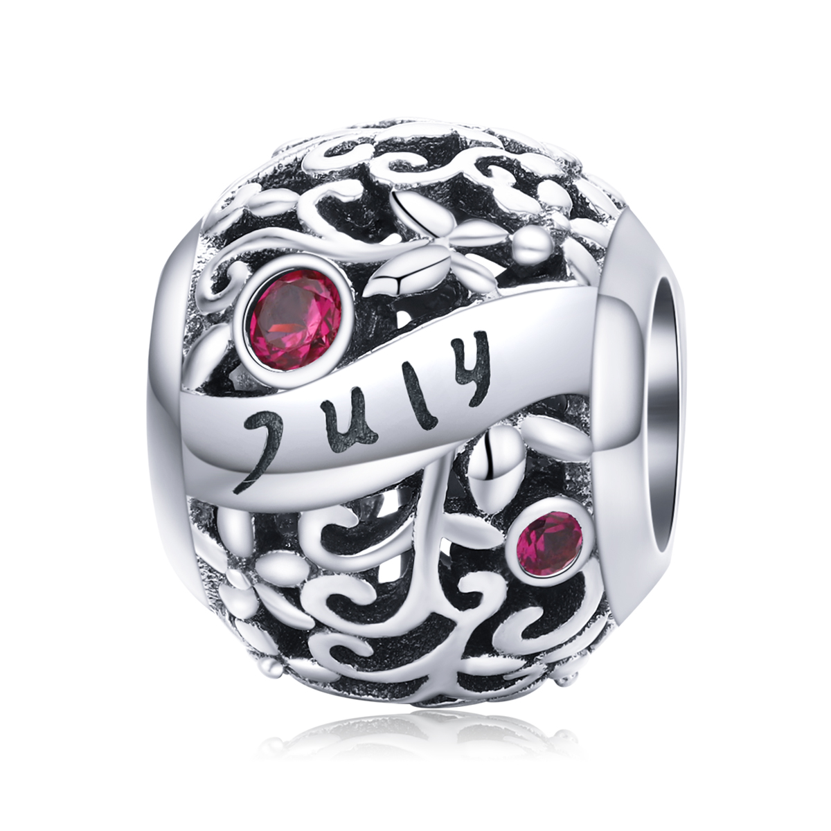 Pandora Style Juli Granaat Geboortesteen Bedel - SCC1385-7