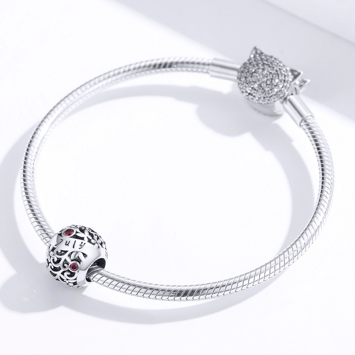 Pandora Style Juli Granaat Geboortesteen Bedel - SCC1385-7