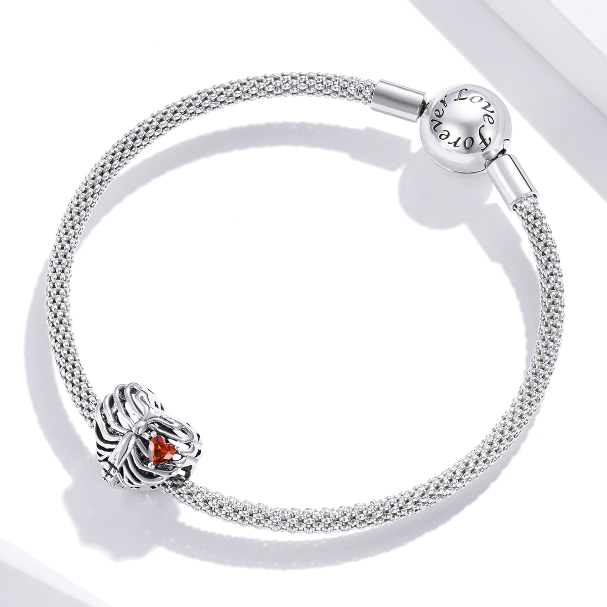 Pandora Style Kloppend hart Bedel - SCC1764