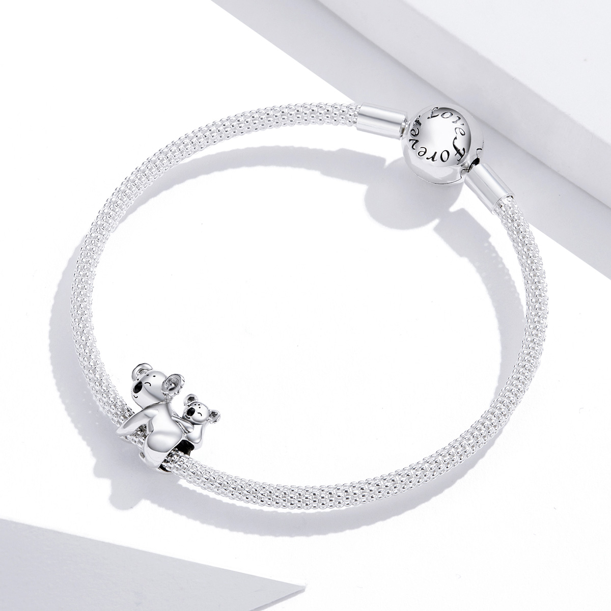 Pandora Style Koala met kind Bedel - BSC260