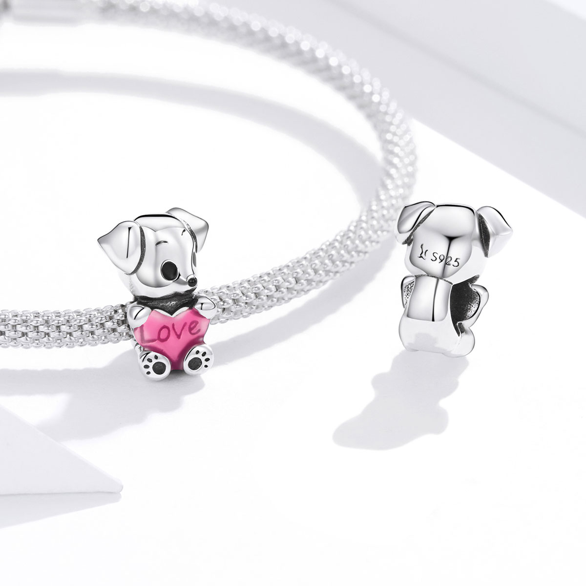 Pandora Style Leuk Puppy Bedel - SCC1677