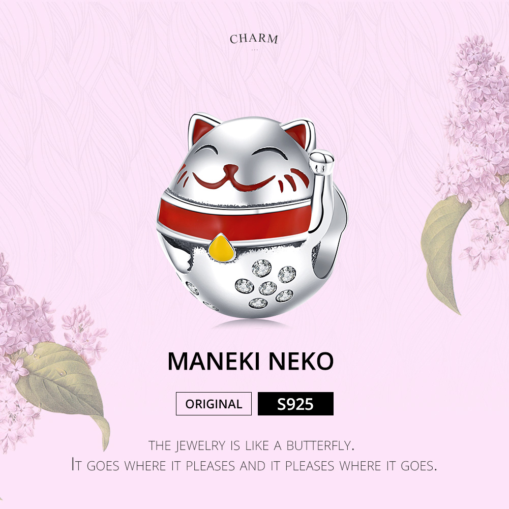 Pandora Style Maneki Neko Bedel - SCC1374