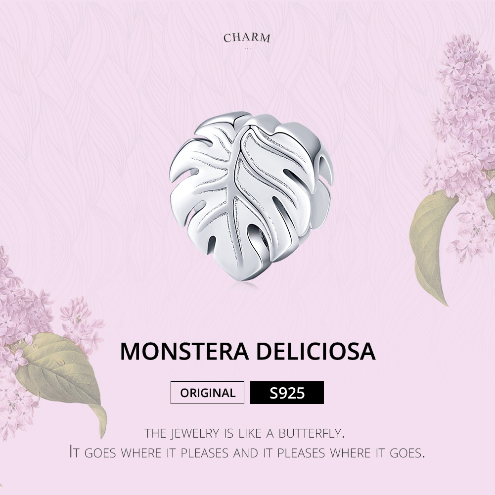 Pandora Style Monstera Deliciosa Bedel - BSC141