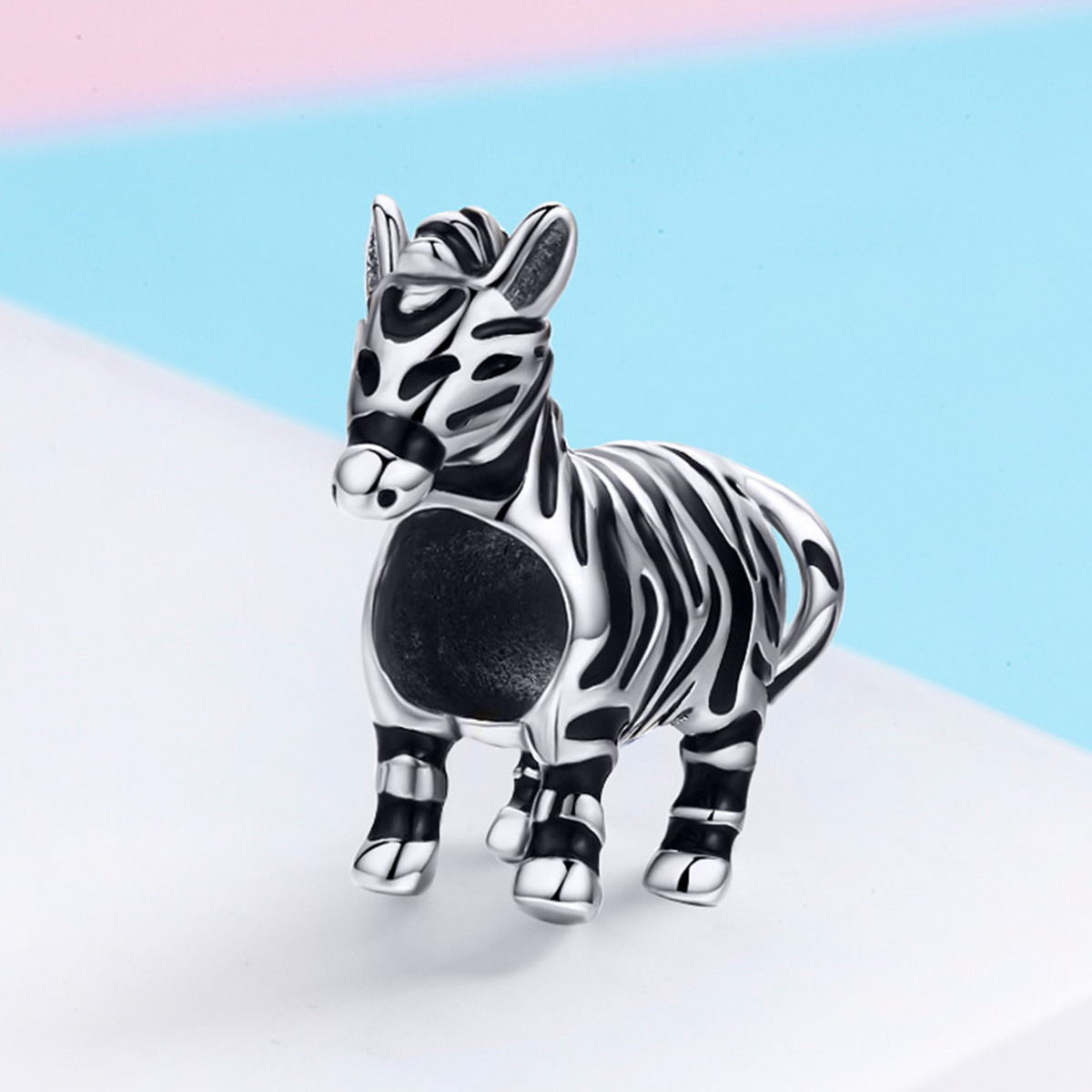 Pandora Style Mooie dierenzebra Bedel - SCC550