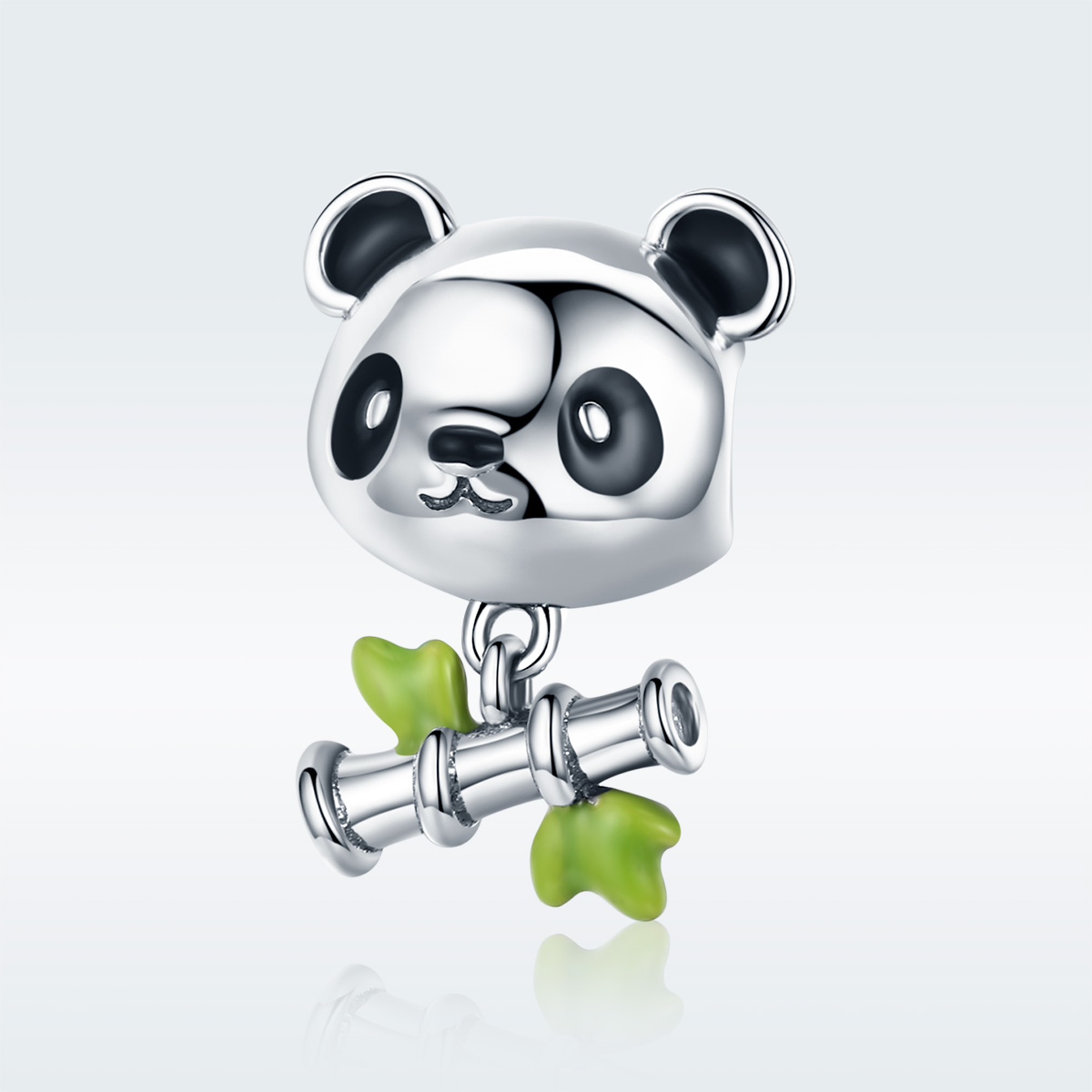 Pandora Style Panda eet graag bamboe Bedel - SCC325