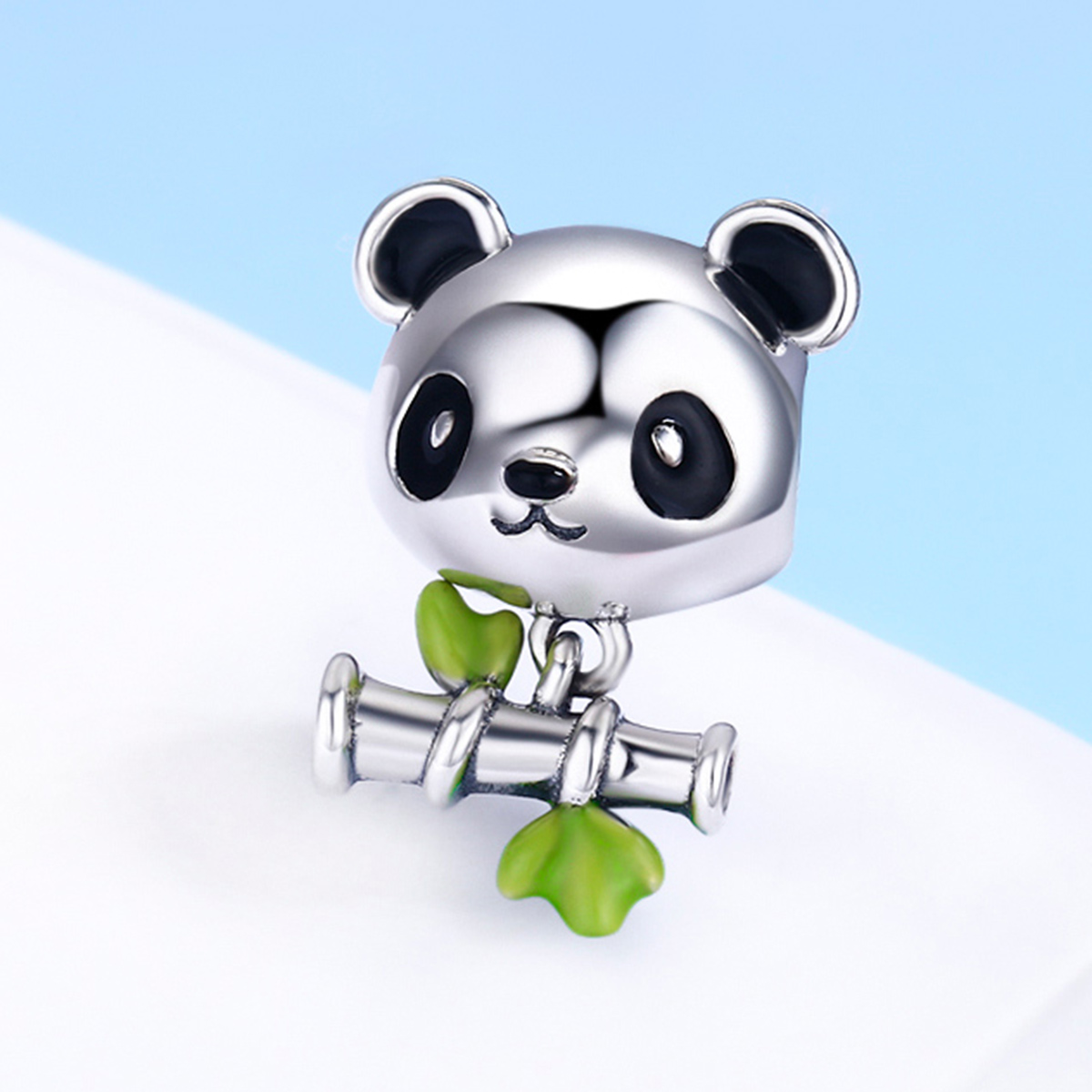 Pandora Style Panda eet graag bamboe Bedel - SCC325