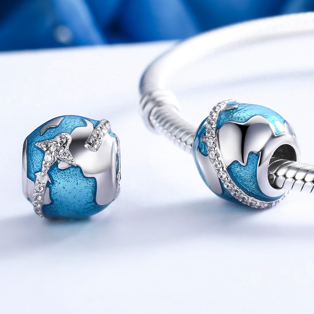 Pandora Style Reis de wereld rond Bedel - SCC183