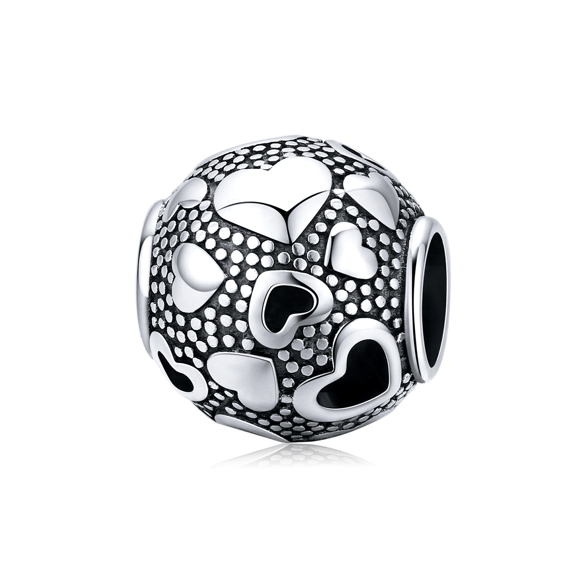 Pandora Style Retro Hart Bedel - SCC1451