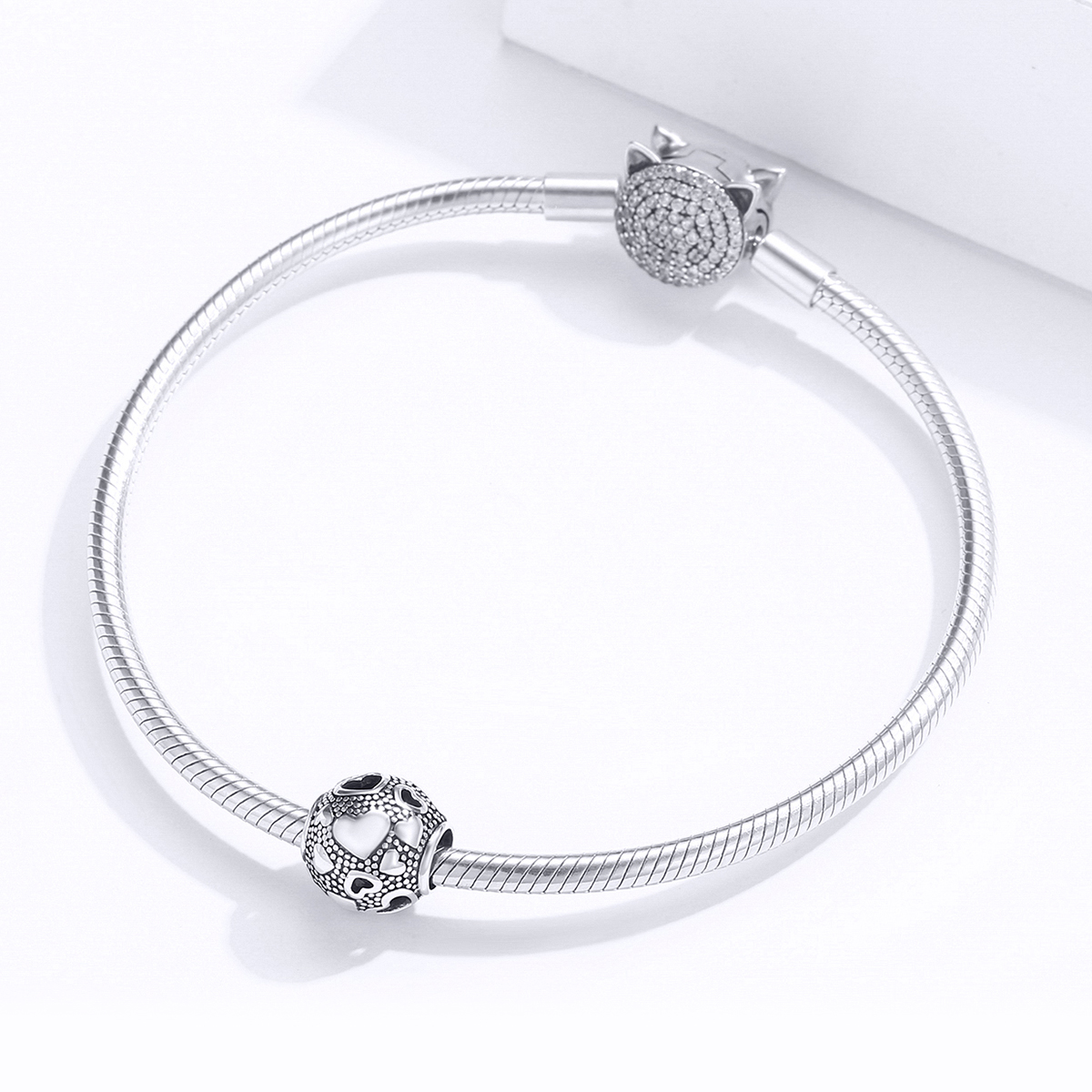 Pandora Style Retro Hart Bedel - SCC1451